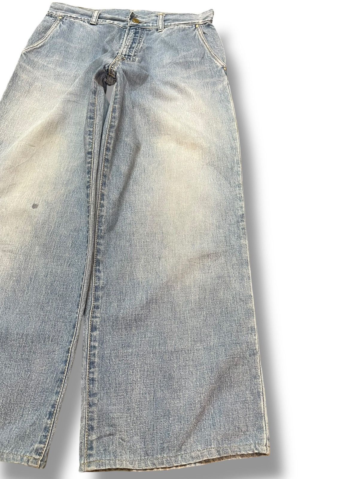 45rpm Vintage 45rpm Baggy Wide Leg Faded Denim Size US 29 - 4 Thumbnail