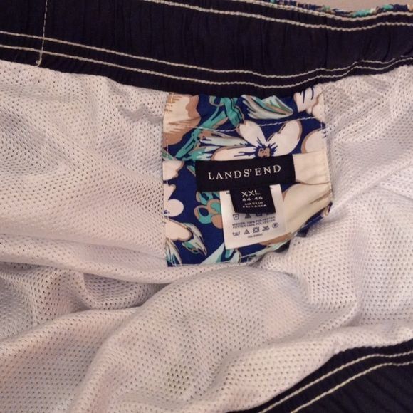 Lands' End Lands End XXL Mens Floral Swim Trunks Elastic Waist Drawstri Size US 44 / EU 60 - 12 Thumbnail