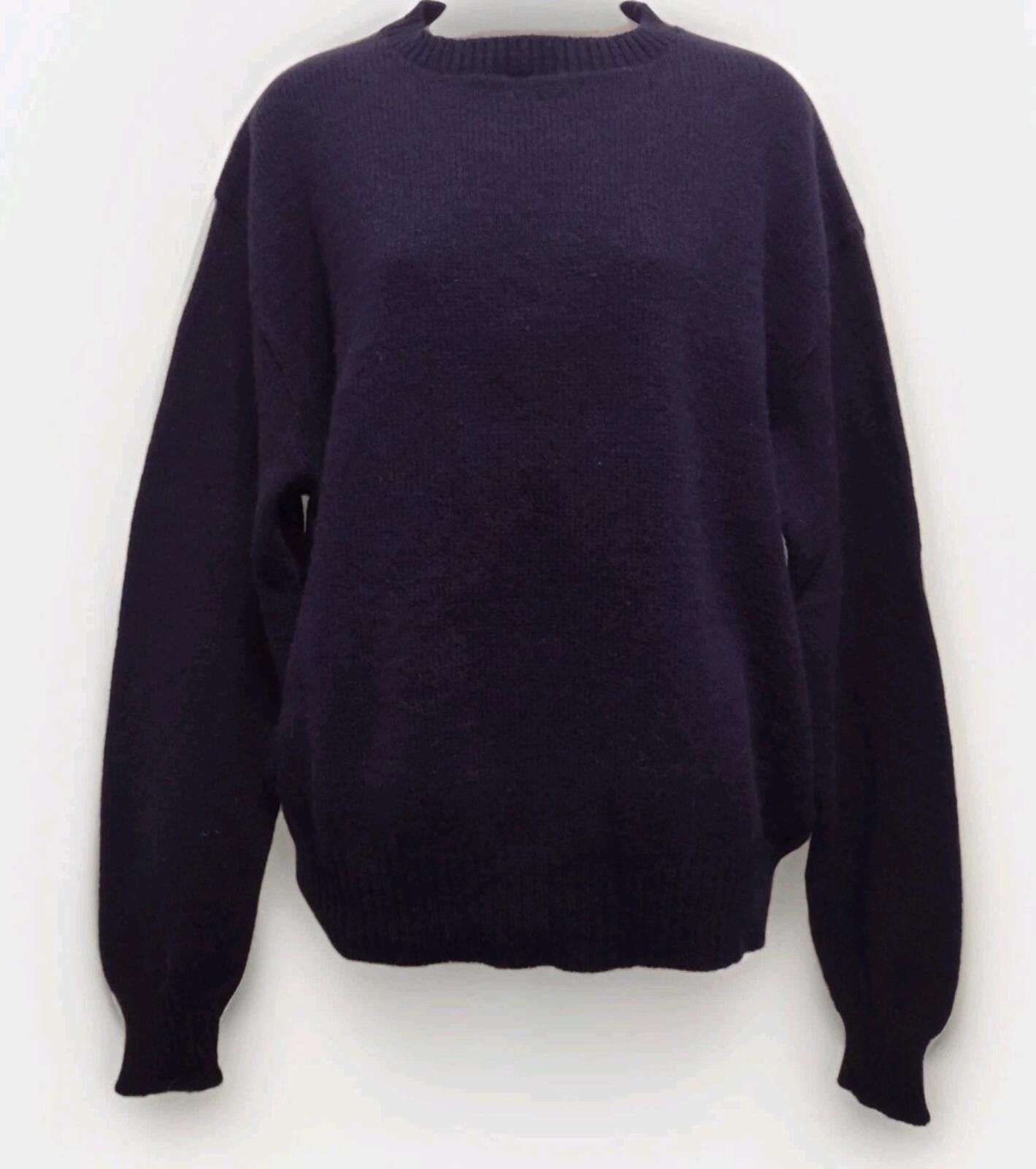 Jantzen 80s Jantzen Wool Sweater XL USA Navy Knit Scotch Tumbler Size US XL / EU 56 / 4 - 1 Thumbnail