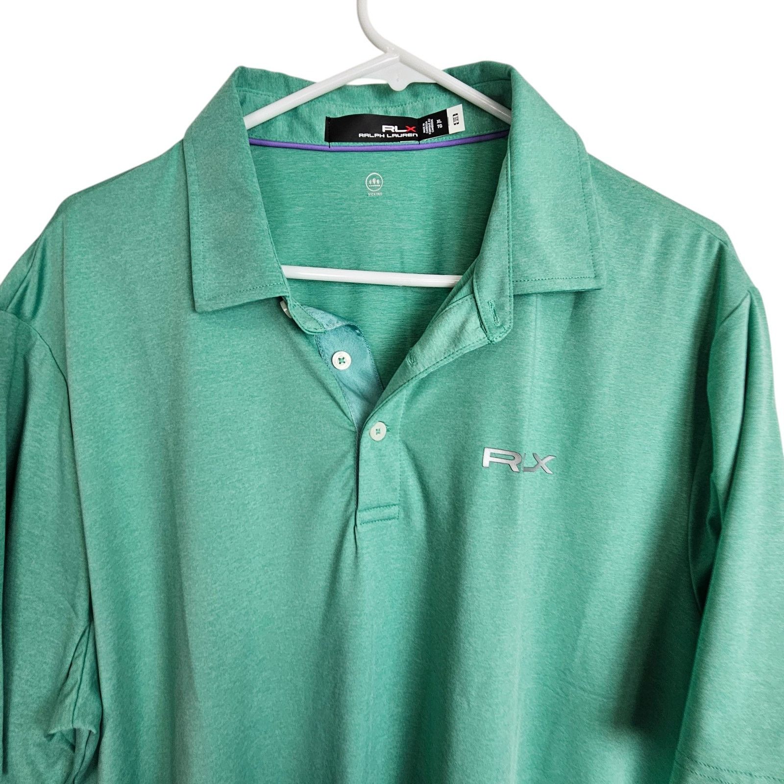 RLX Ralph Lauren Ralph Lauren RLX Mens Golf Polo Shirt Nantucket Green XL Size US XL / EU 56 / 4 - 2 Thumbnail
