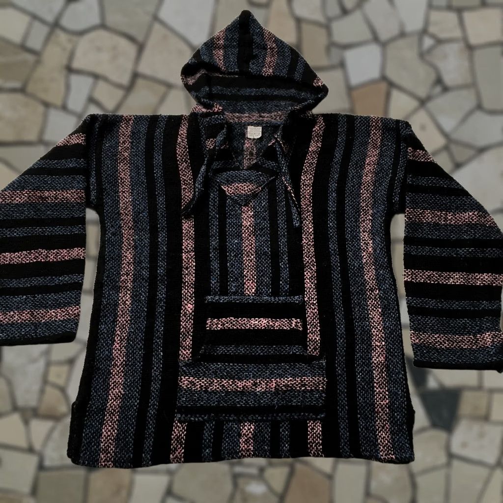 Pinko VINTAGE Baja Hoodie Unisex Adults M pink blue black Mexican Size M / US 6-8 / IT 42-44 - 1 Thumbnail