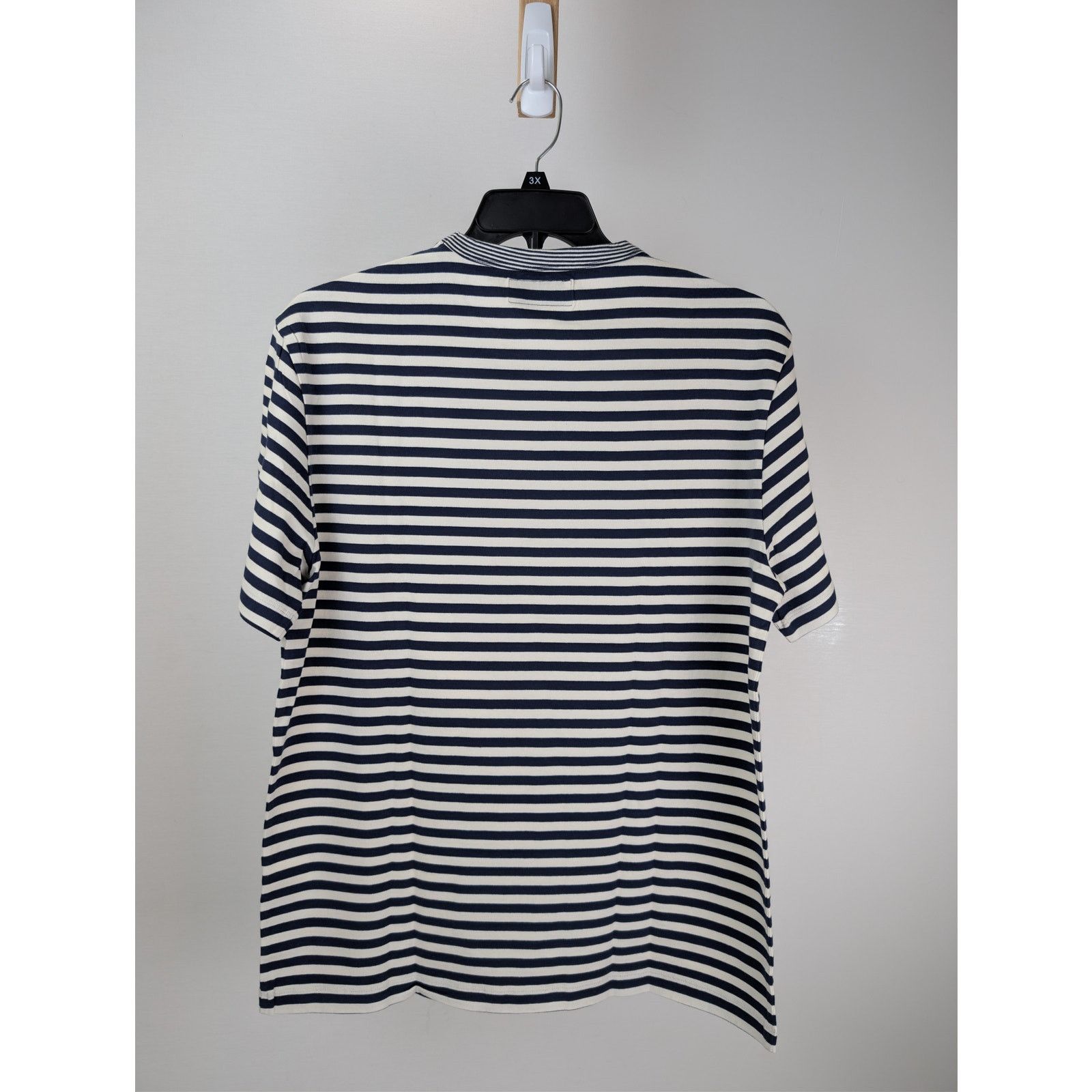 Officine Generale o1rshd1 Short Sleeve Tee T-Shirt Stripe in Navy/White Size US XL / EU 56 / 4 - 16 Thumbnail