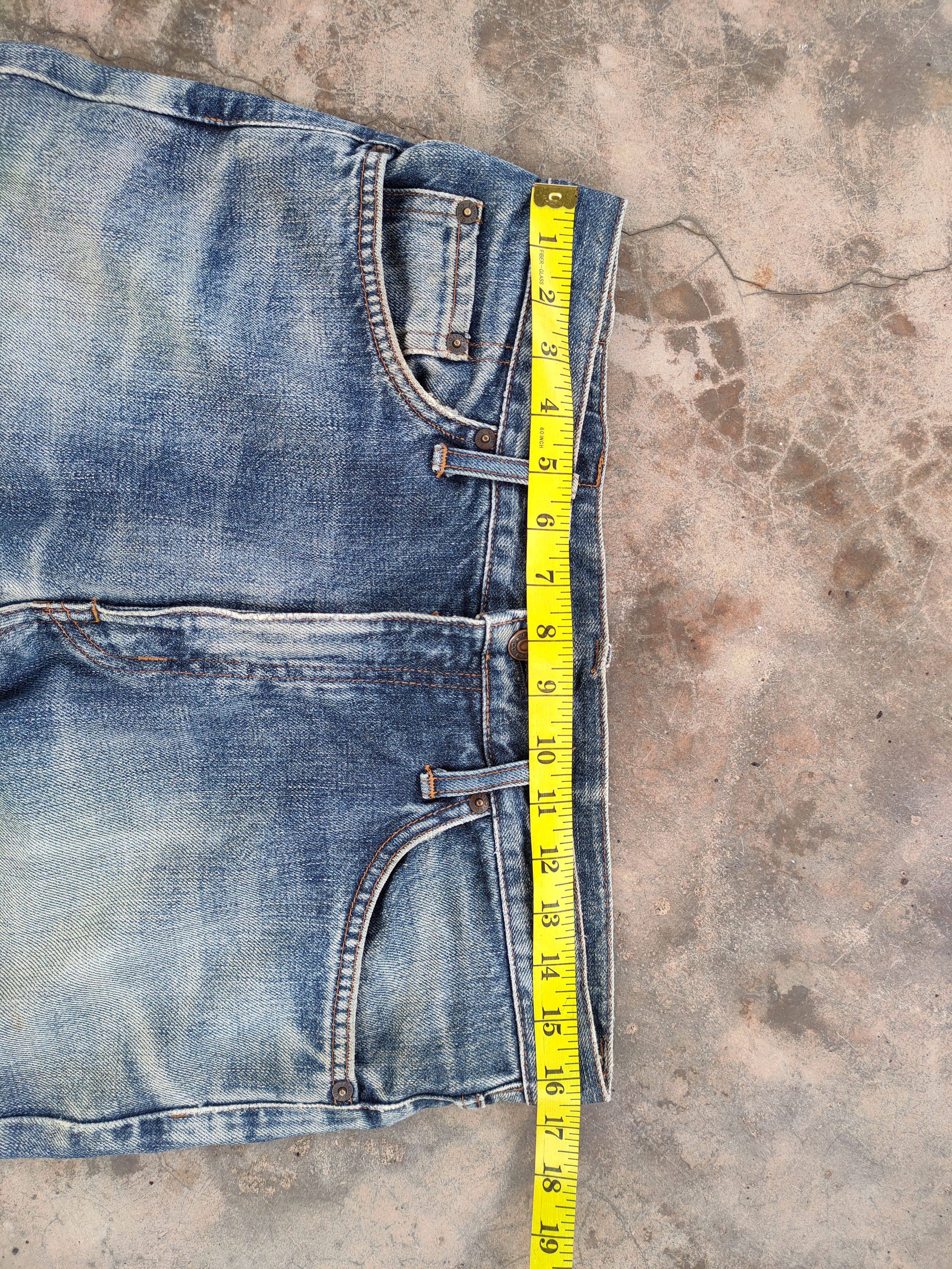 Edwin FLARE EDWIN 401 VINTAGE FADED RIPPED JEANS DENIM PANTS Size US 33 - 7 Thumbnail