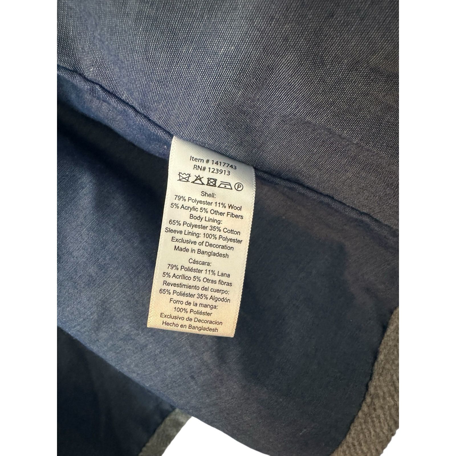 JACHS NY JACHS New York Fully Lined Wool Blend Shirt Jacket Gray MED Size US M / EU 48-50 / 2 - 5 Thumbnail