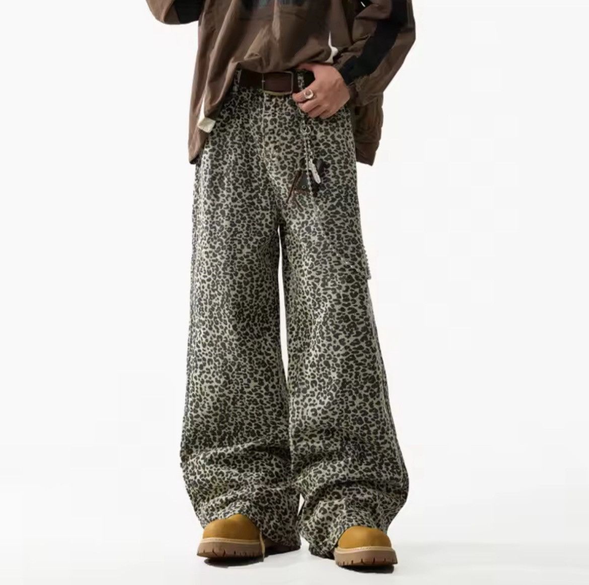 Other Leopard print denim Size US 33 - 1 Thumbnail