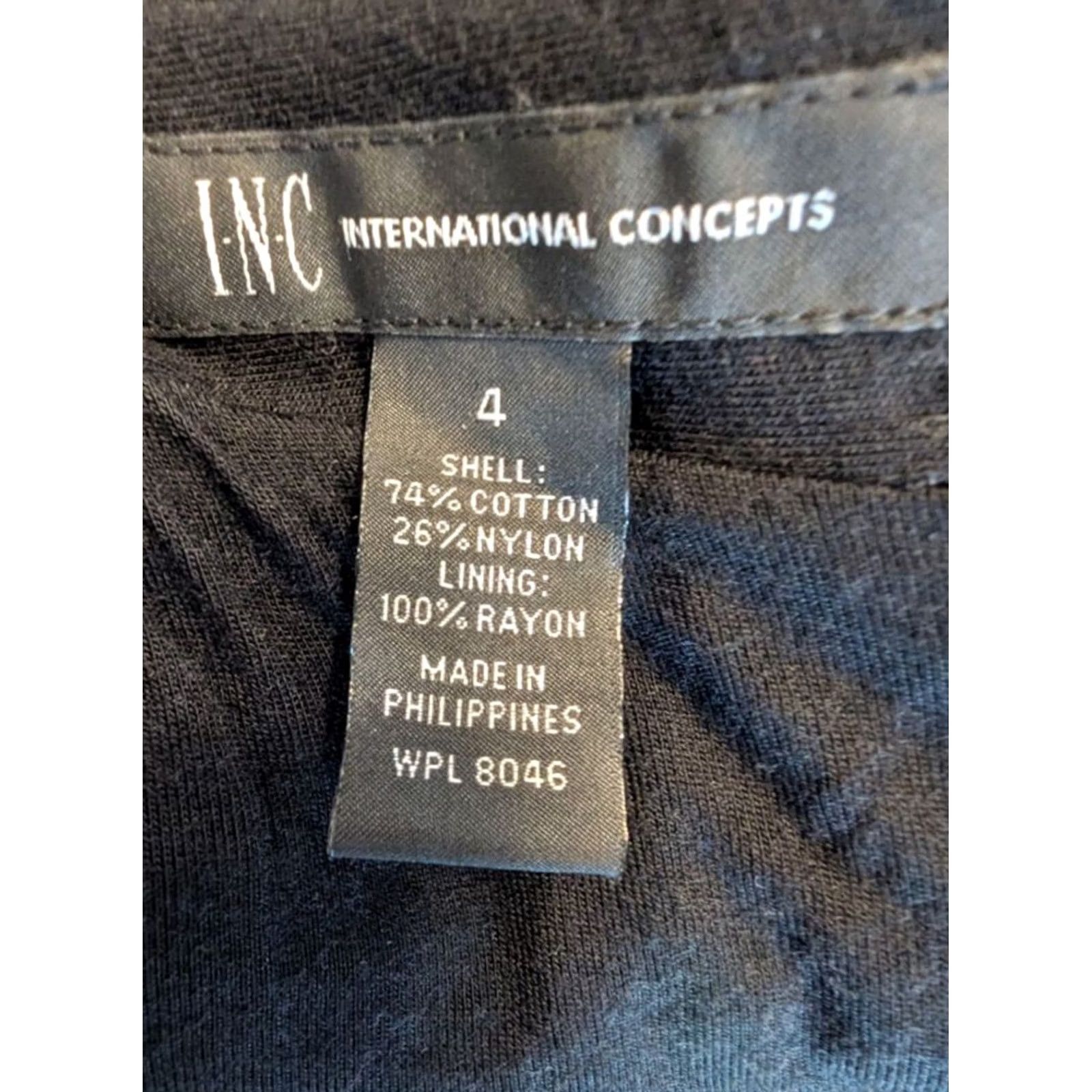 Vintage INC International Concepts Black Lace Strapless Top - Gothic Floral Style Blouse Size S / US 4 / IT 40 - 6 Thumbnail