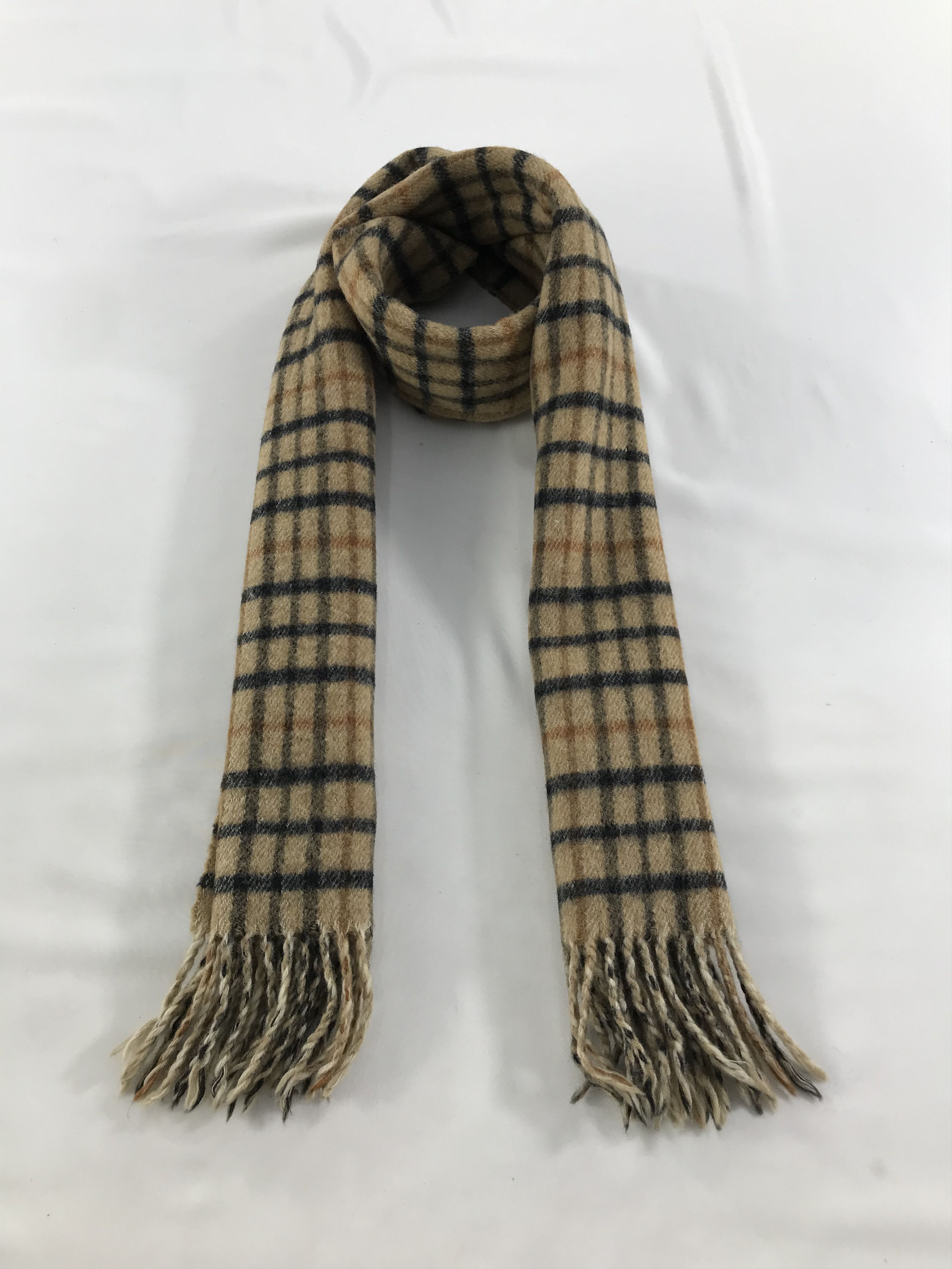 DAKS DAKS London Gingham Wool Scarf Muffler V126 Size ONE SIZE - 1 Thumbnail