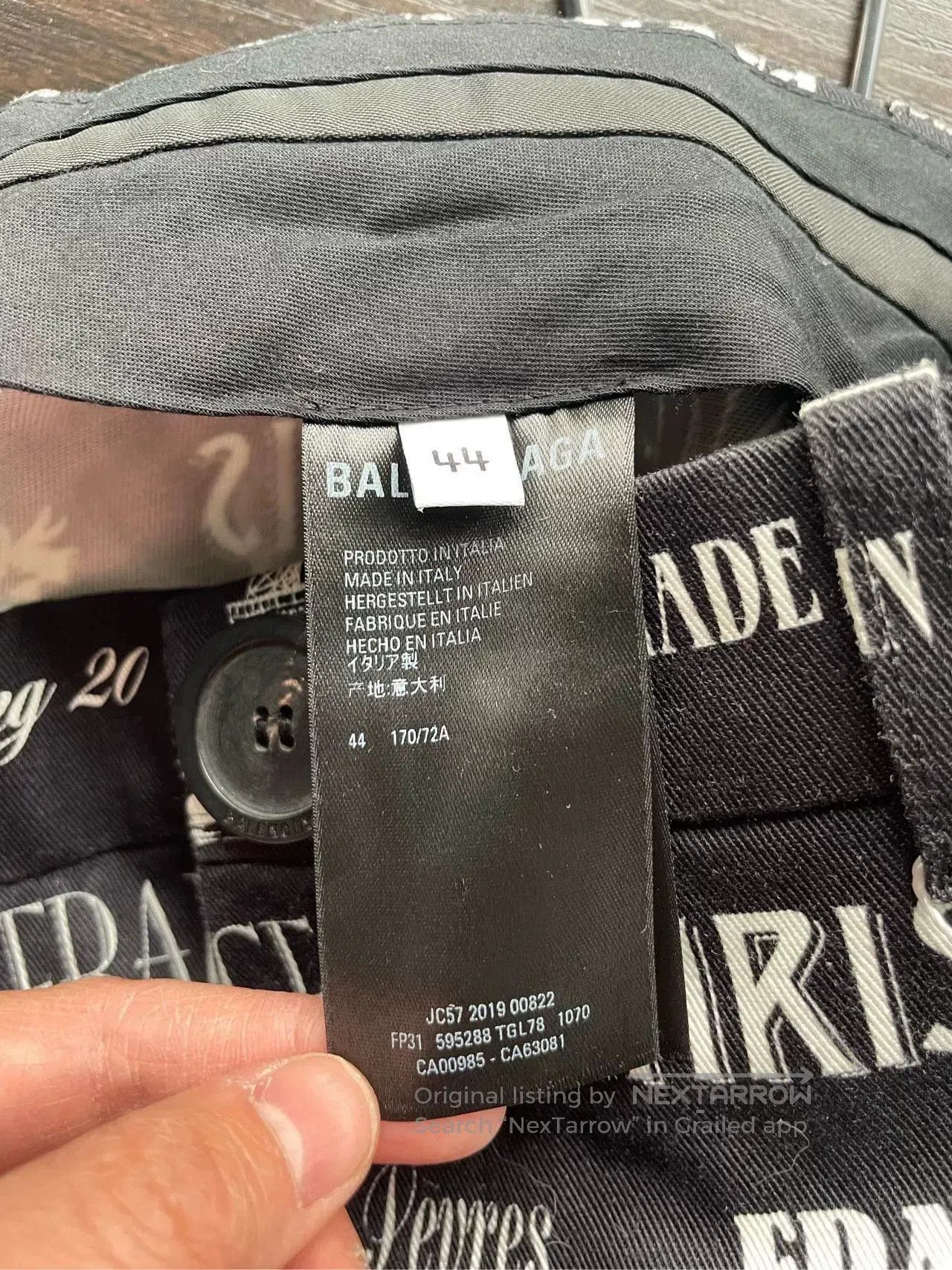 Balenciaga Balenciaga Printed Denim Pants Size 44. Size US 44 / EU 60 - 4 Thumbnail