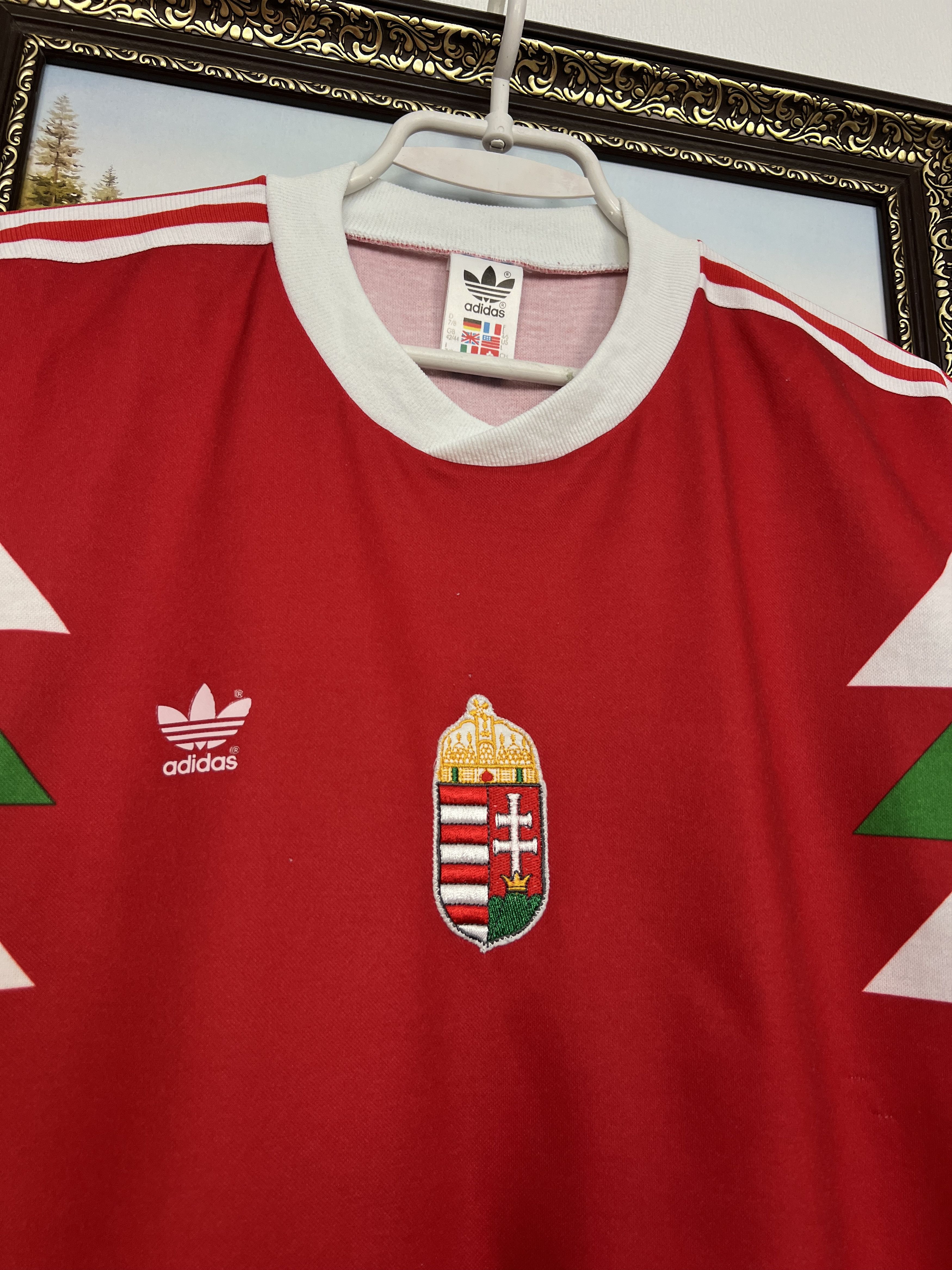 Adidas Hungary Football Olympics Shirt Jersey National Team Trikot Size US L / EU 52-54 / 3 - 3 Thumbnail