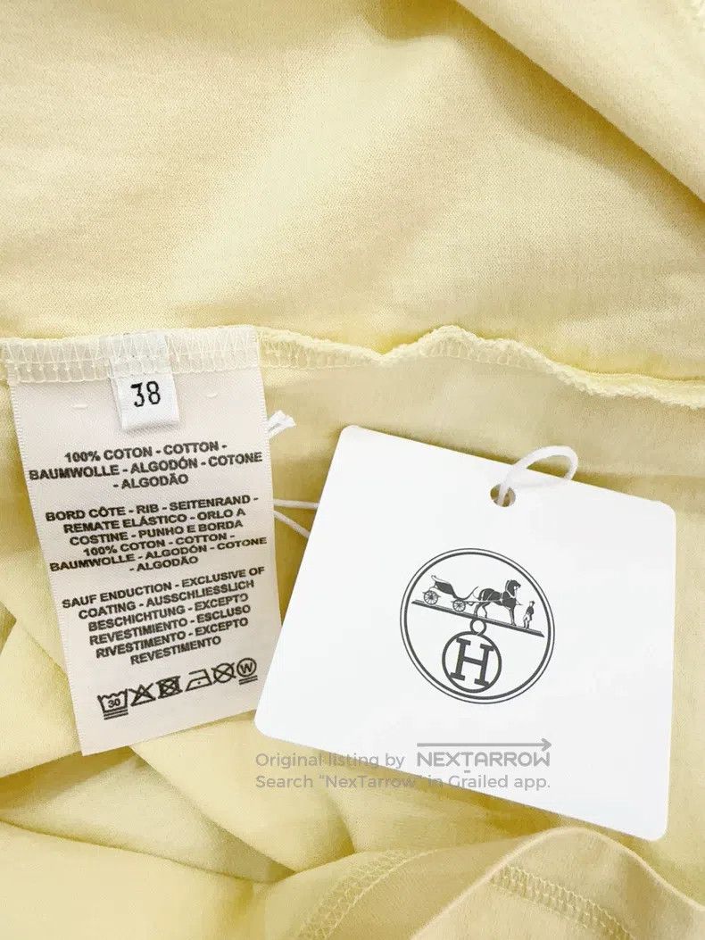 Hermes Hermes Chicken Yellow Short Sleeve Size XS / US 0-2 / IT 36-38 - 4 Thumbnail