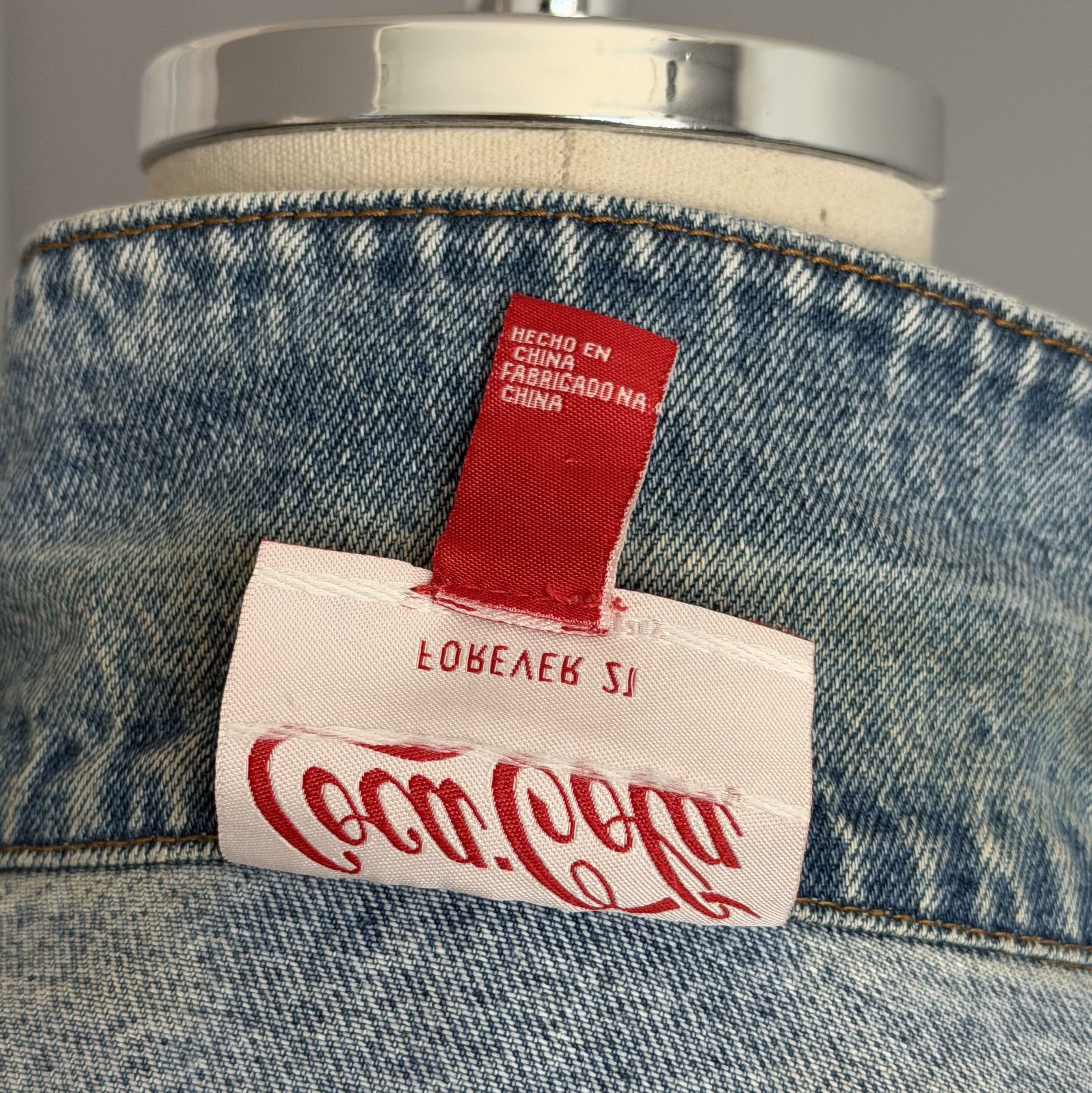Coca Cola COCA-COLA Forever 21 Vintage Denim Unisex Jackets Oversize S Size US S / EU 44-46 / 1 - 13 Thumbnail