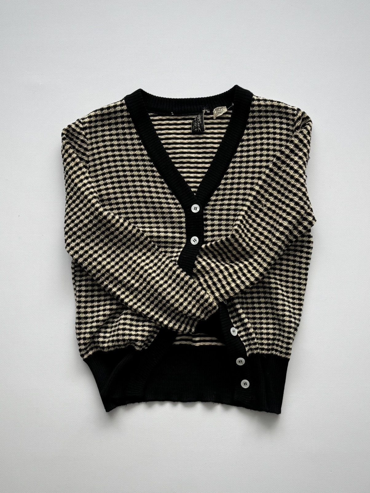 Vintage 1960s Vintage Dalton 'for Bullocks Wilshire' Wool Cardigan Size S / US 4 / IT 40 - 2 Thumbnail