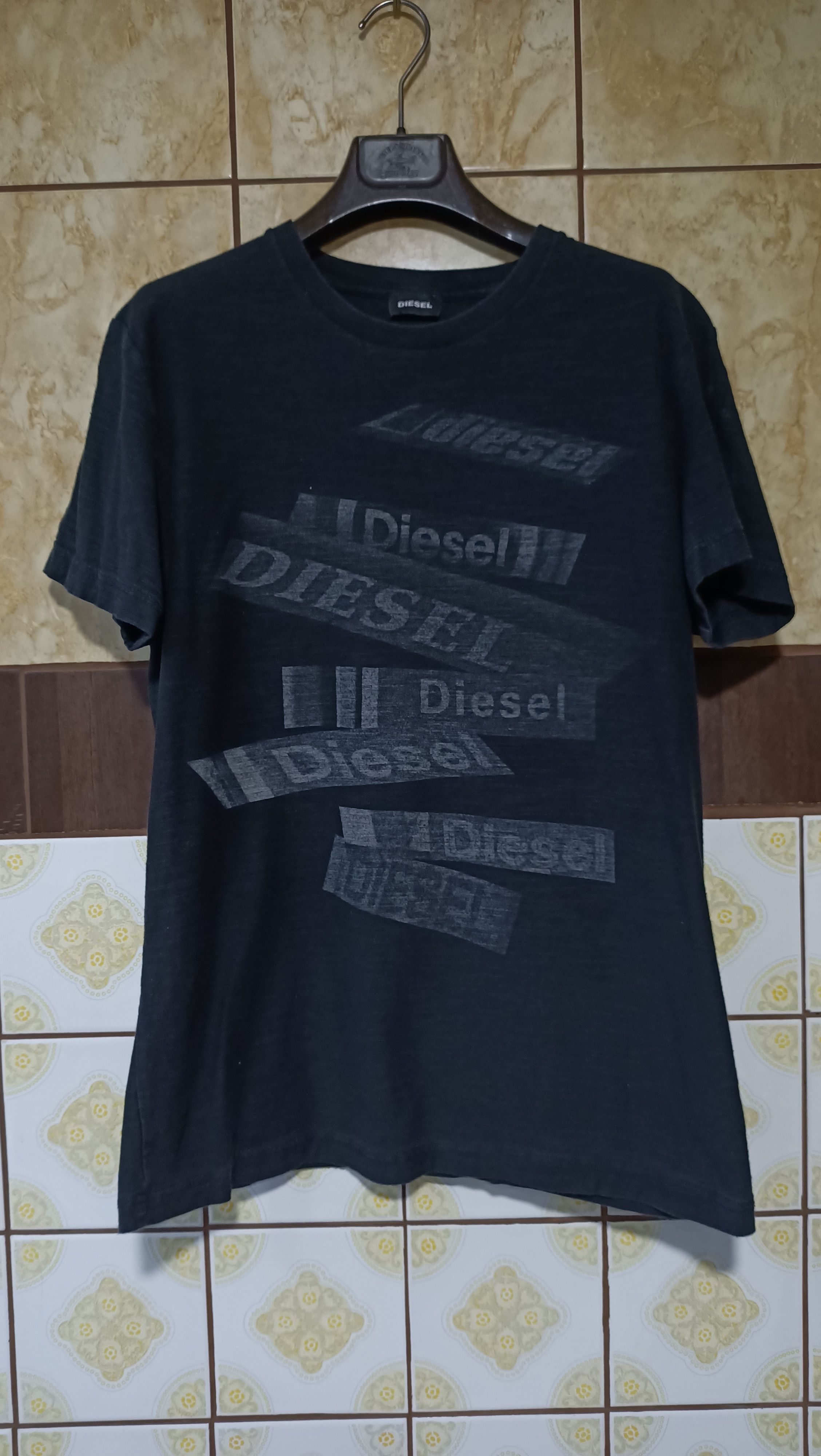 Tシャツ・カットソー DIESEL Black stretch acetate S-Frederic shirt Diesel Black Stretch Acetate S-Frederic Shirt | Grailed