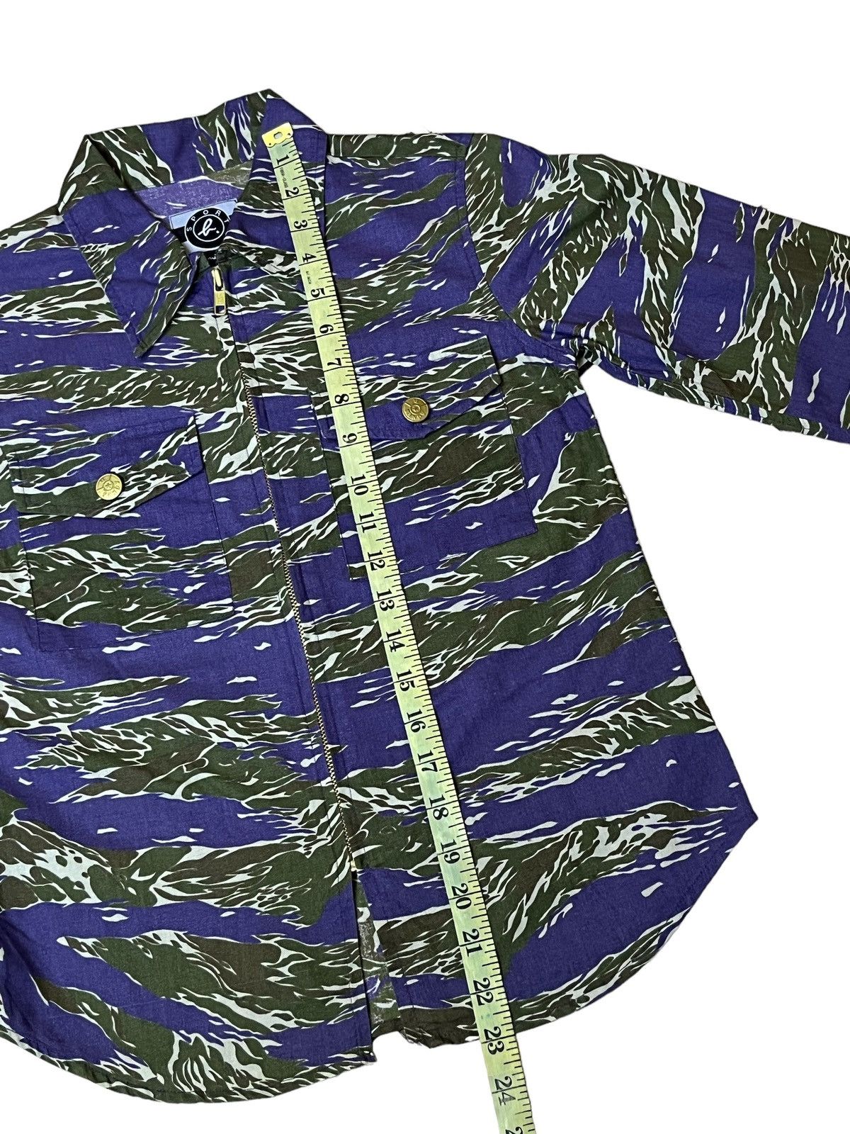 agnes b. AGNES B. SPORT CAMO TIGER STRIPED ZIPPER L/S SHIRT Size XS / US 0-2 / IT 36-38 - 8 Thumbnail