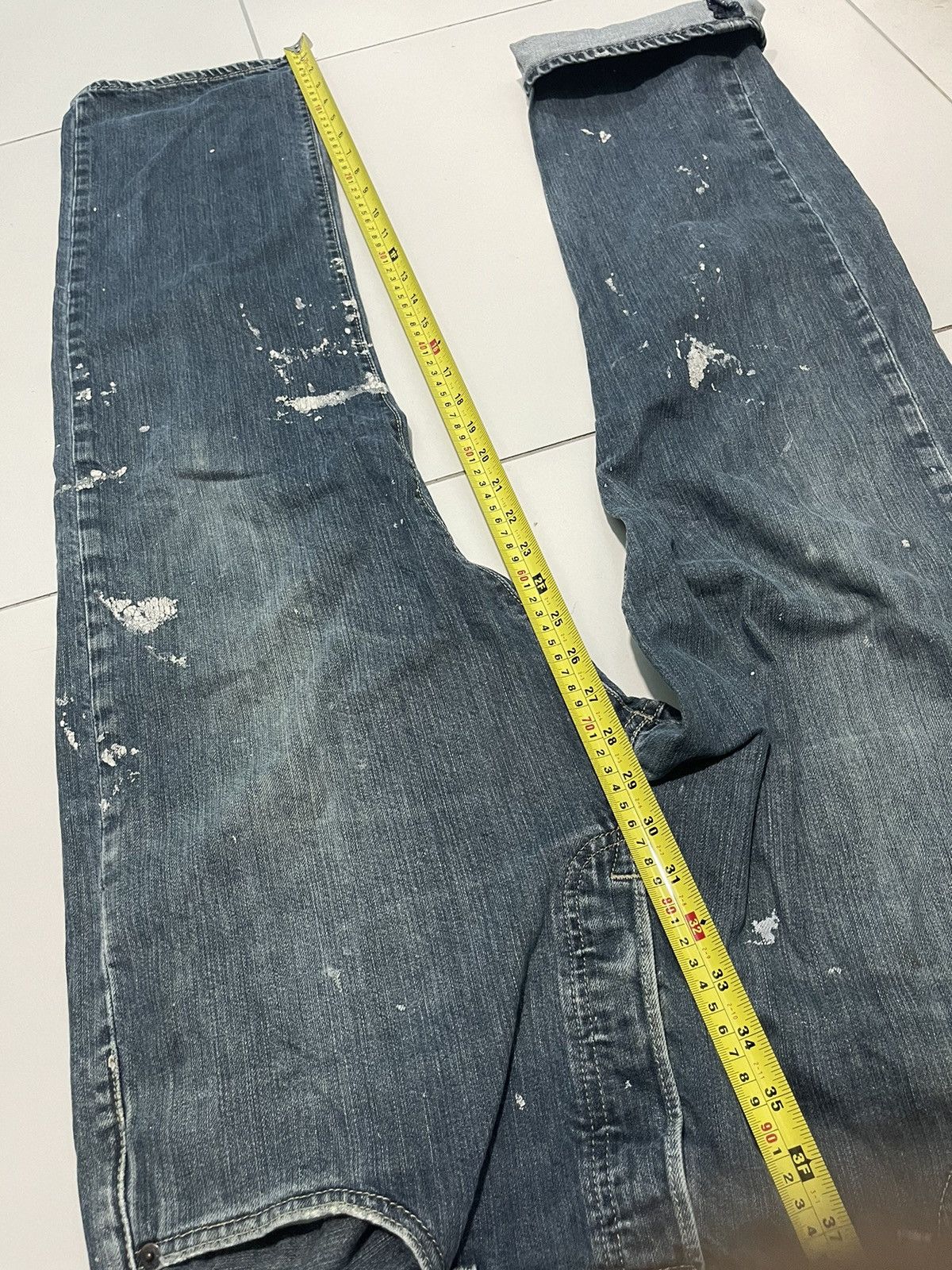 Designer × Levi's Levis 501 Painting Design Very Rare Size US 36 / EU 52 - 10 Thumbnail