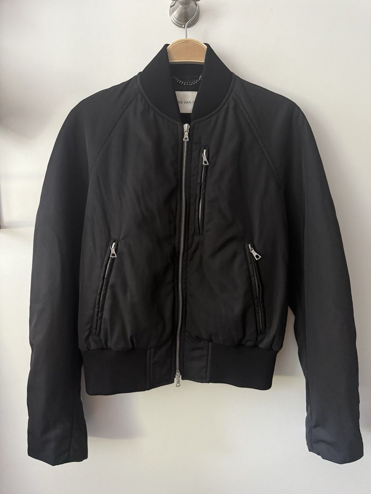 Dries Van Noten Vermont Men's Bomber Black Jacket Size Small NWT