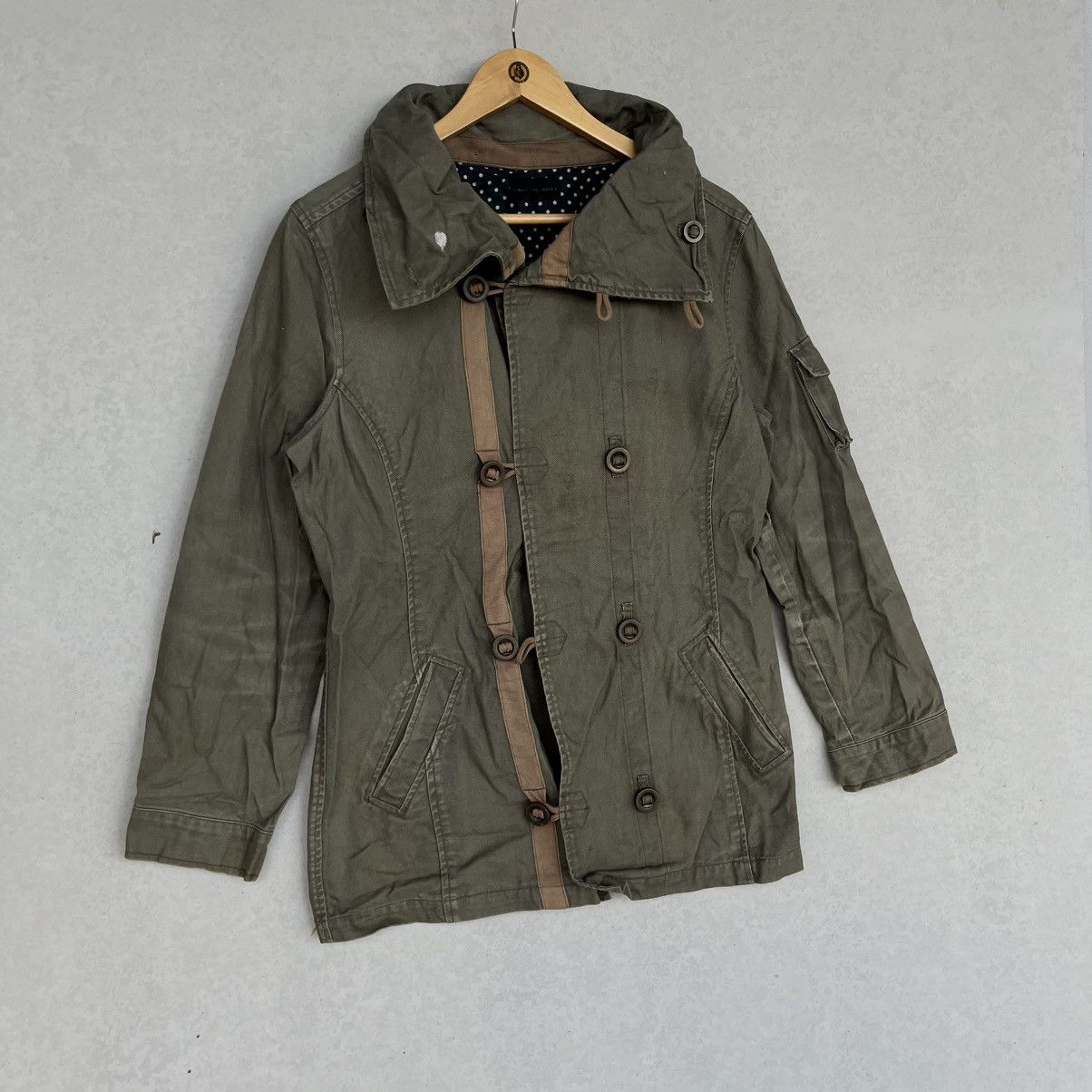 Other Vintage Khaki Green Jacket With Polka Dot Lining Size M Size US M / EU 48-50 / 2 - 3 Thumbnail