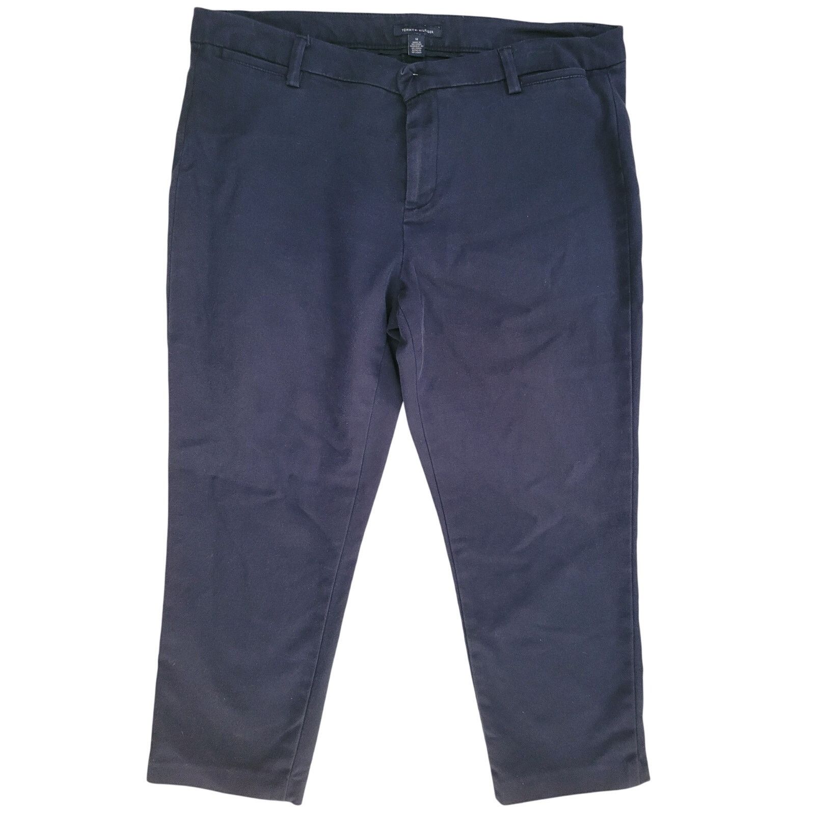 Tommy Hilfiger Tommy Hilfiger Navy Capri Pants 4 Pockets Sz 14 Size 36" / US 14 / IT 50 - 2 Thumbnail