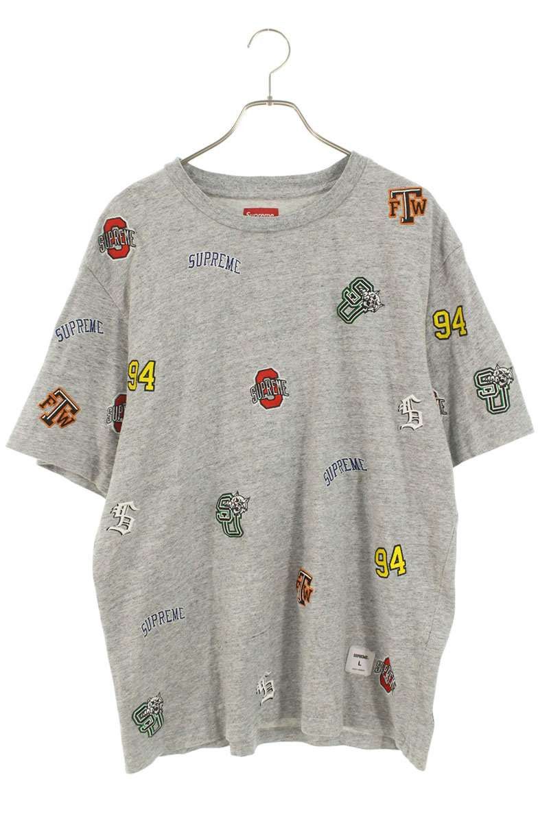 Supreme Supreme 20SS University S S Top Patchwork T-Shirt Gray Size L Size US L / EU 52-54 / 3 - 1 Thumbnail