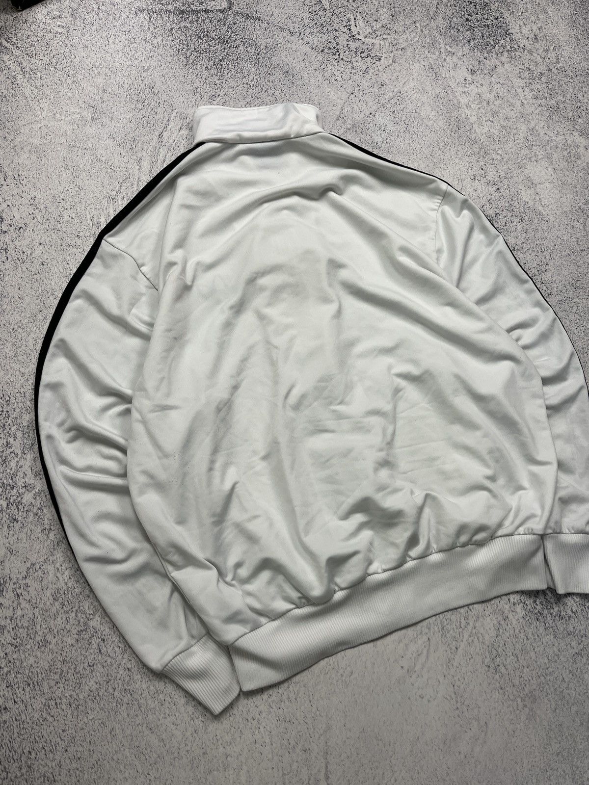 Adidas Vintage 00’s Adidas Track Jacket Striped Y2K White Rare Hype Size US L / EU 52-54 / 3 - 16 Thumbnail