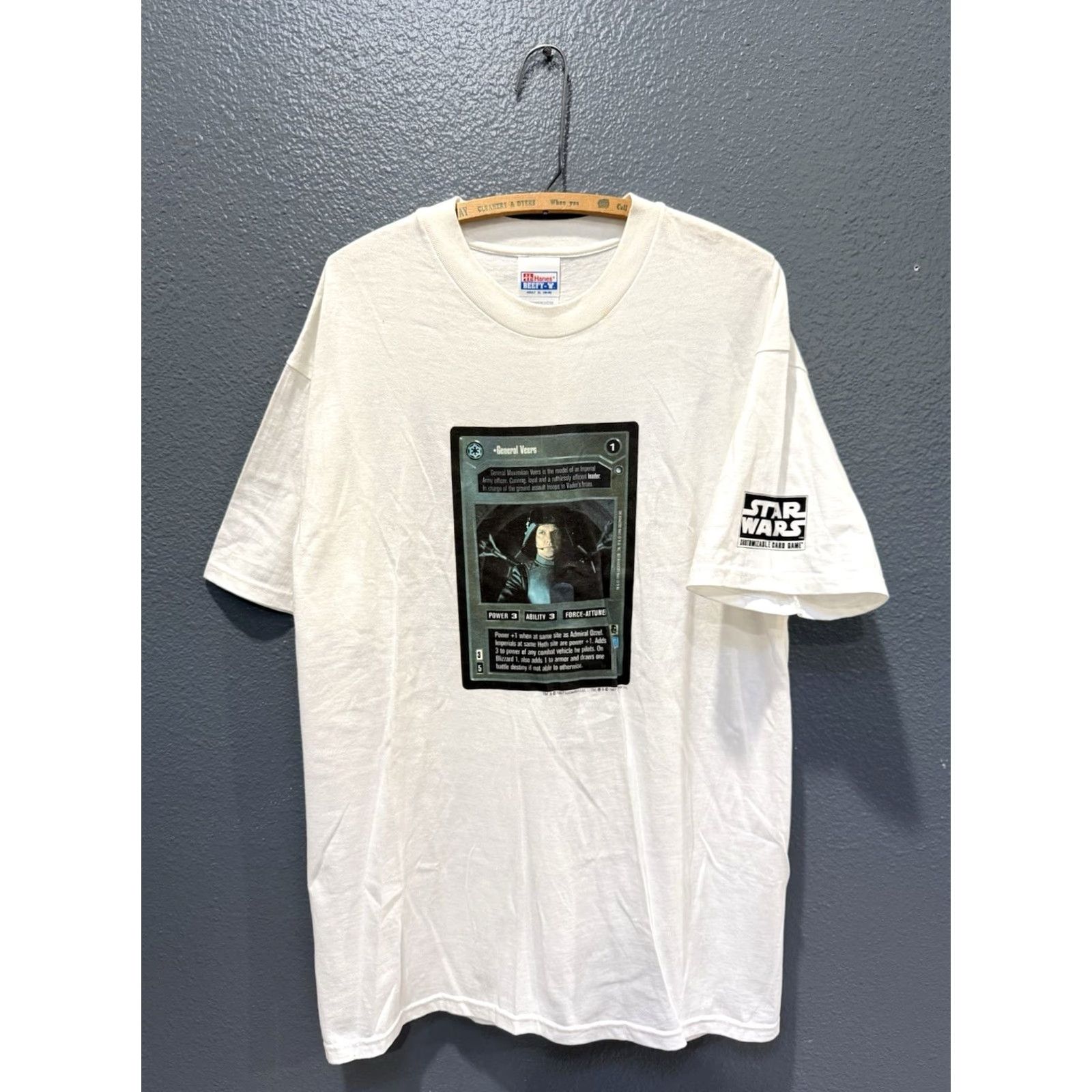 Hanes VINTAGE Star Wars General Veers White T-Shirt XL Hanes Shirt Men 90s Size US XL / EU 56 / 4 - 4 Thumbnail