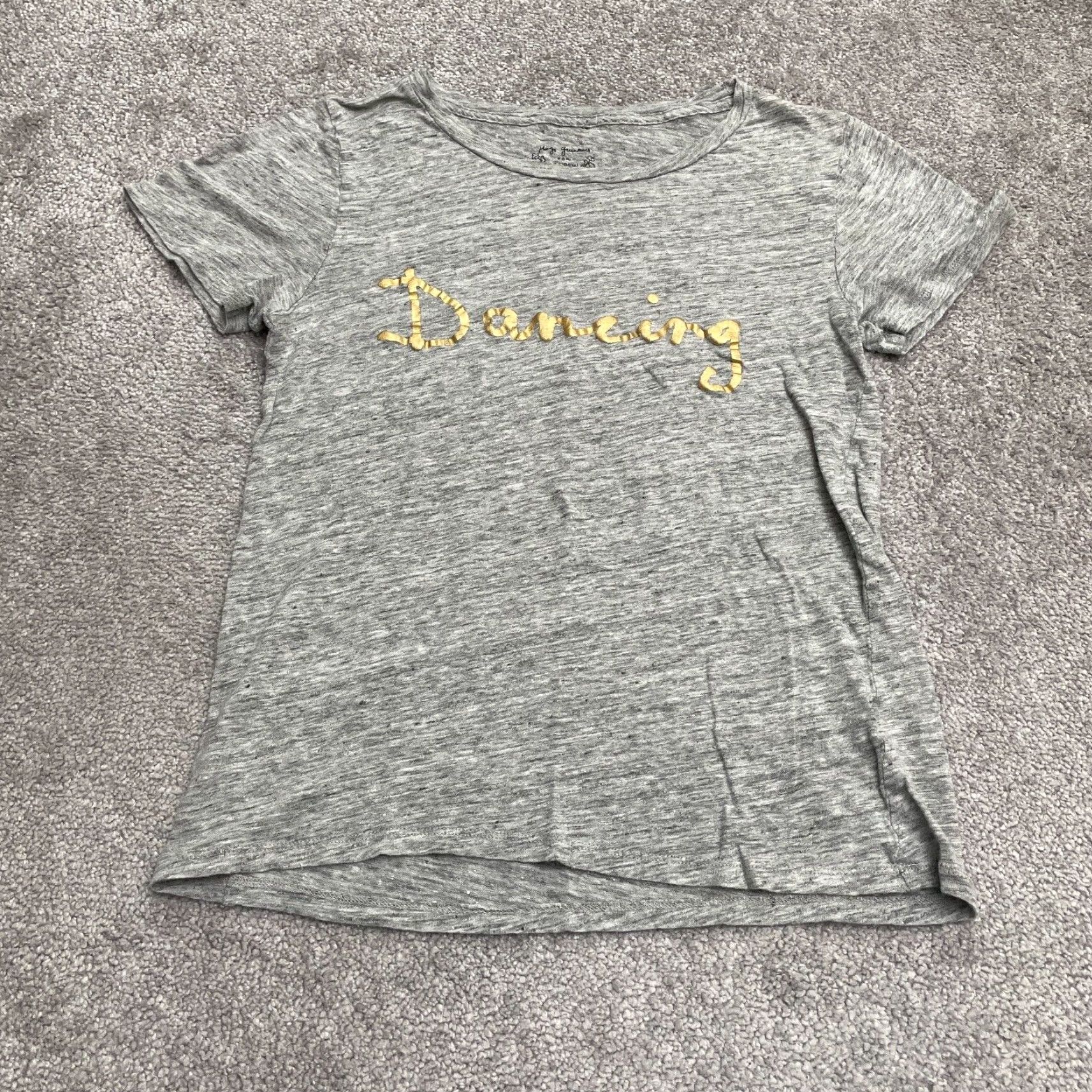 J.Crew J. Crew x Hugo Guinness Linen Shirt Women Small Heather Gray Short Sleeve Casual Size S / US 4 / IT 40 - 2 Thumbnail