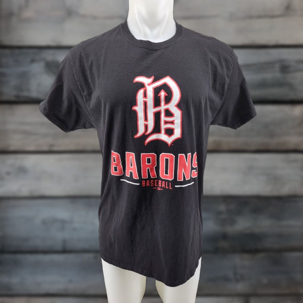 Hanes Hanes T Shirt Men’s Large Black Birmingham Barons Sports Retro Shirt Mens Size L Black Hanes T Shirt Birmingham Barons Retro Sports Shirt Mens L Black Size US L / EU 52-54 / 3 - 1 Thumbnail