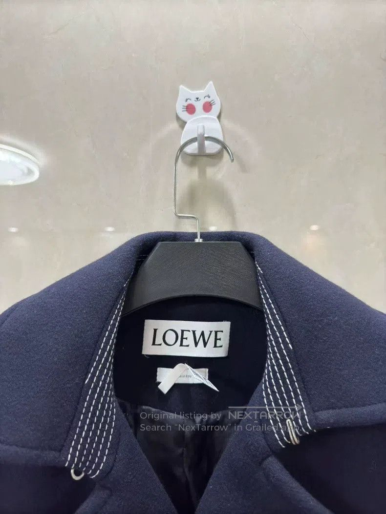 Loewe Loewe Wool and Cashmere Blend Tweed Coat Size US S / EU 44-46 / 1 - 2 Thumbnail