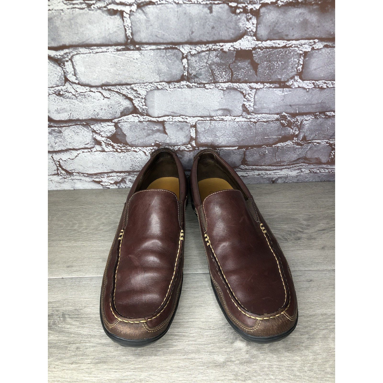 Cole Haan Cole Haan 161 C04059 C8 Tucker Venetian Brown Leather Loafer Size US 11 / EU 44 - 15 Thumbnail