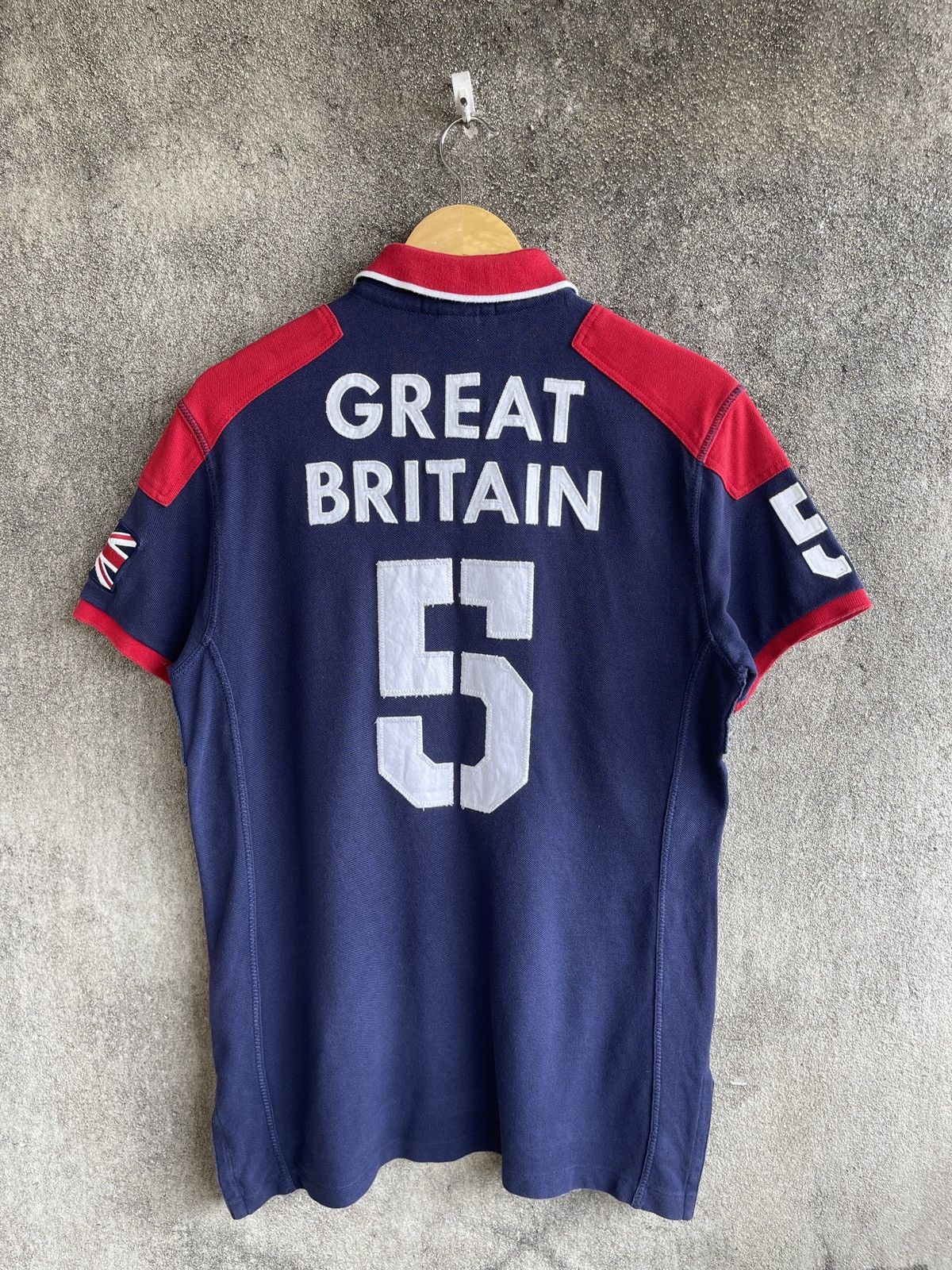 Polo Ralph Lauren Vintage’y2k🔥POLO RALPH LAUREN🔥GREAT BRITAIN 5 Polo Shirt Size US M / EU 48-50 / 2 - 2 Thumbnail