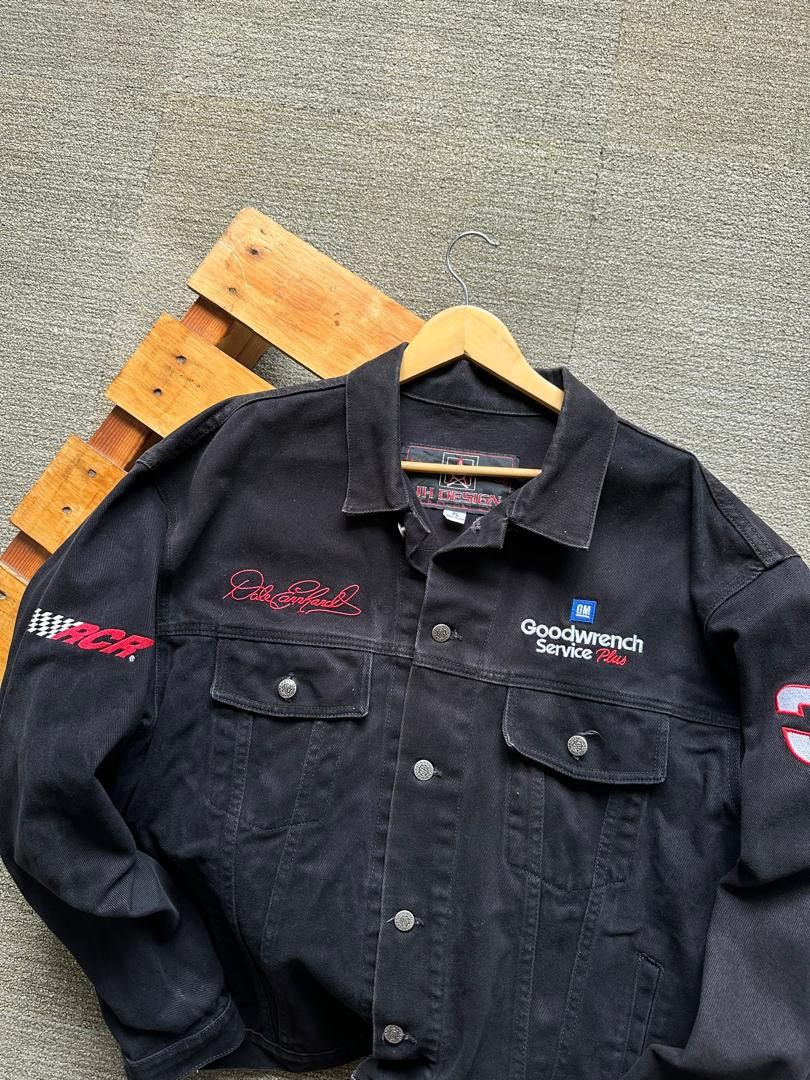 NASCAR × Vintage NASCAR DALE EARNHARDT DENIM JACKET Size US XL / EU 56 / 4 - 3 Thumbnail