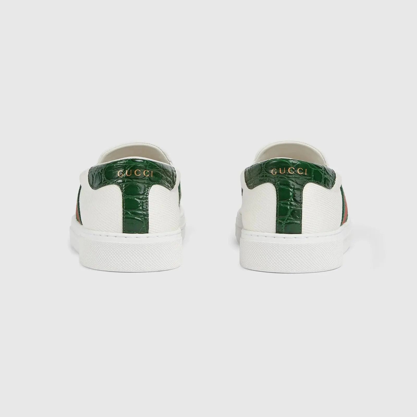 Gucci os11x0226 Ace Web Slip On Sneakers in Multicolor Size US 10.5 / EU 43-44 - 4 Thumbnail