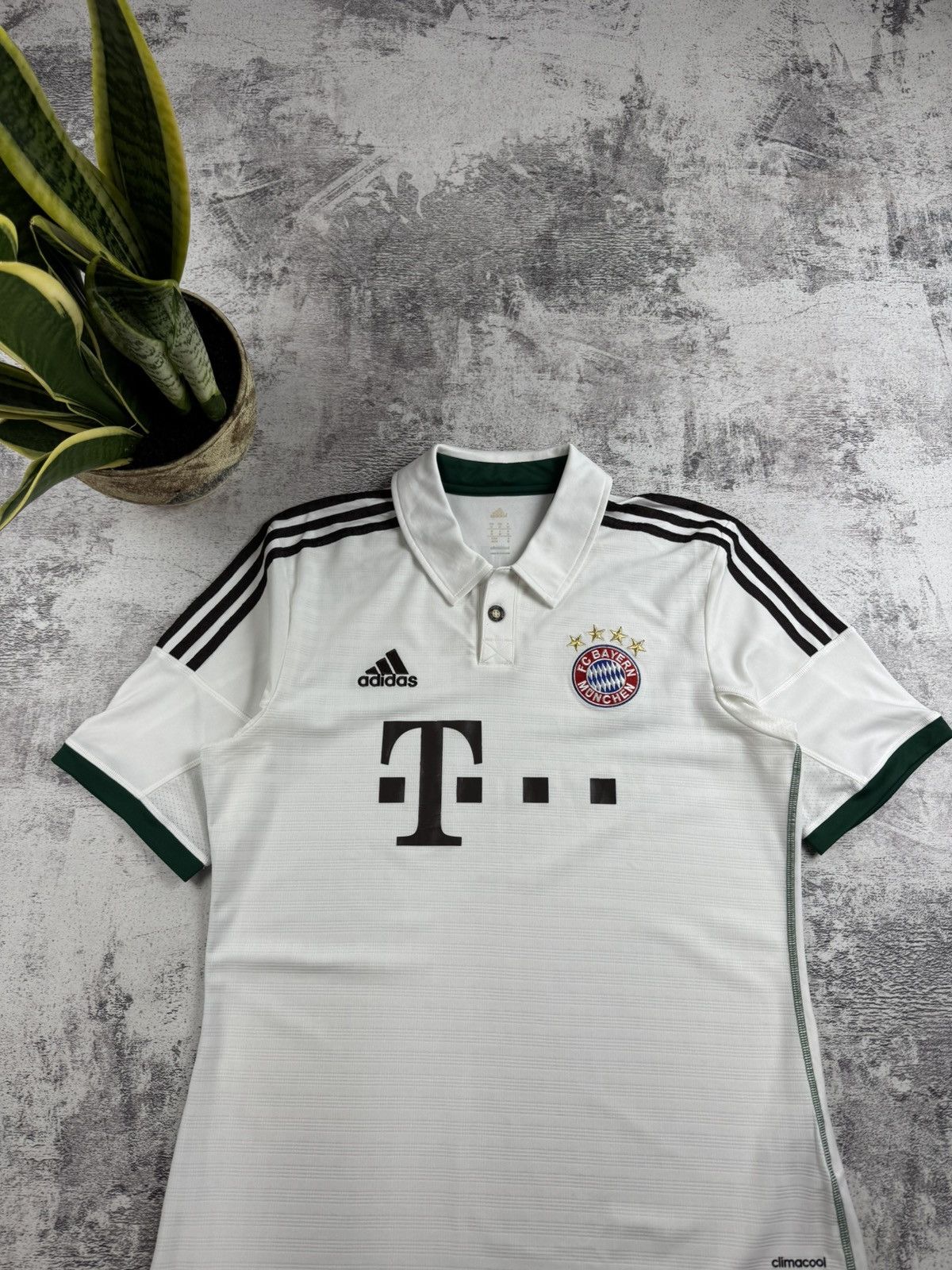 Adidas Bayern Munchen 2013 2014 Away Men’s M Adidas White Soccer Football Shirt Jersey Size US M / EU 48-50 / 2 - 4 Thumbnail