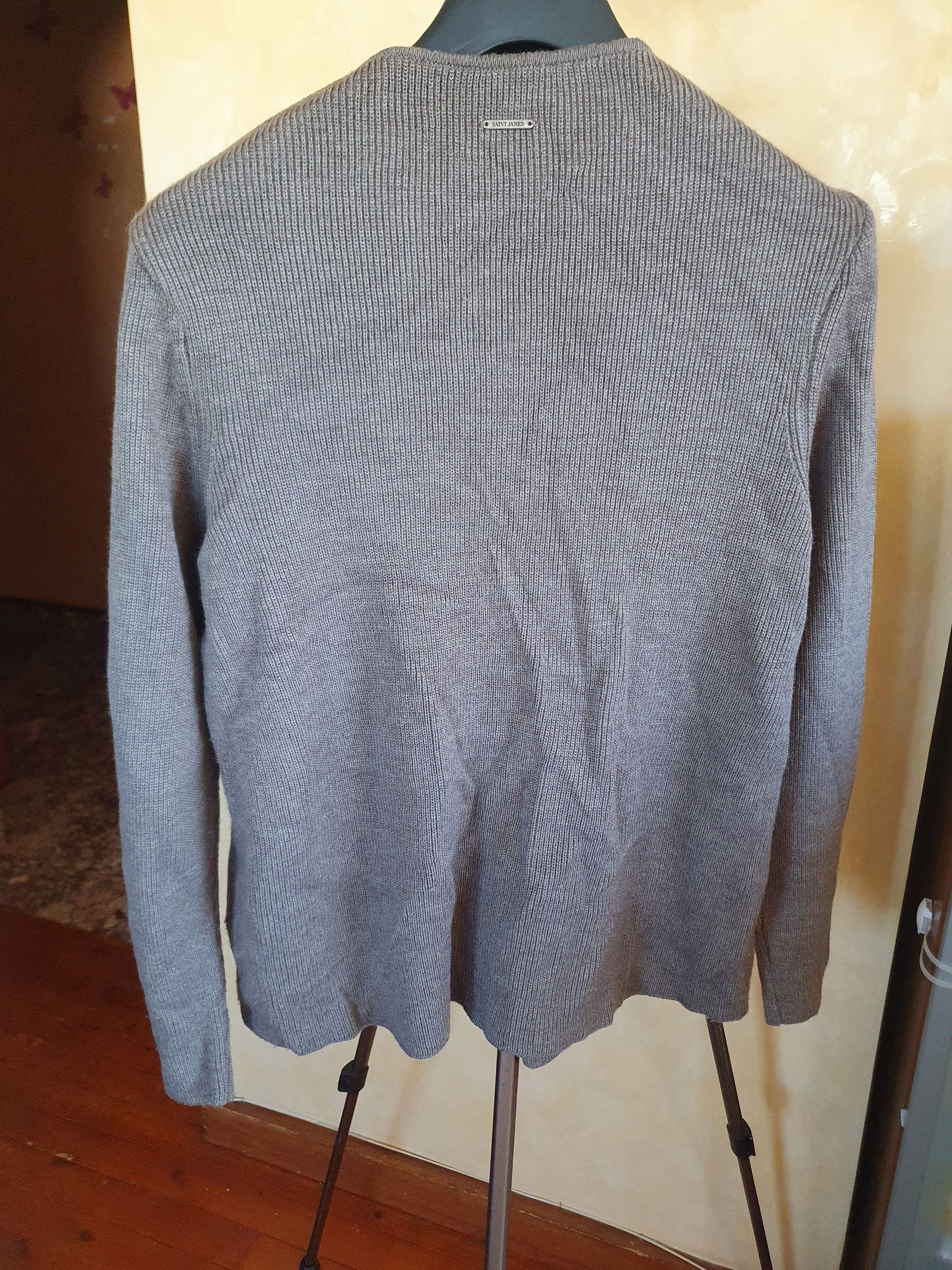 Saint James Saint James Women's Wool Cardigan Four Button sz 14 Size XL / US 12-14 / IT 48-50 - 4 Thumbnail