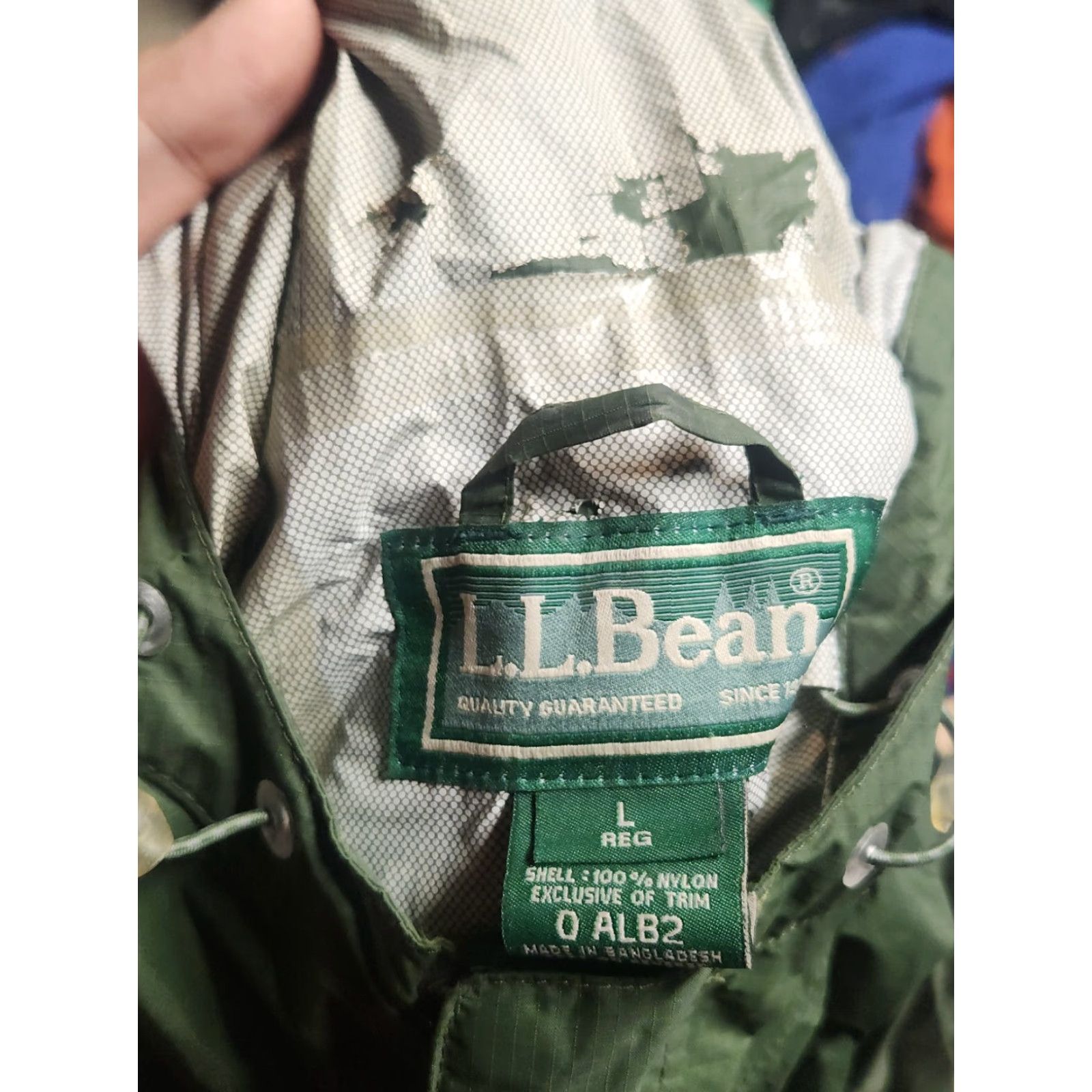 Vintage VINTAGE L.L. Bean Windbreaker Jacket Zip Green Mens Large Size US L / EU 52-54 / 3 - 2 Thumbnail