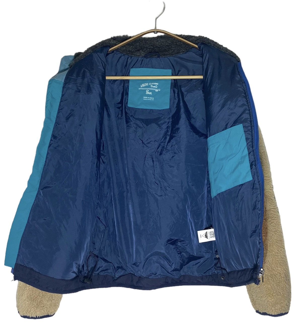 Native × North Sea Clothing A. NATIVE FLEECE Sherpa Jacket Outdoor Thinsulate Sweater Size US M / EU 48-50 / 2 - 8 Thumbnail