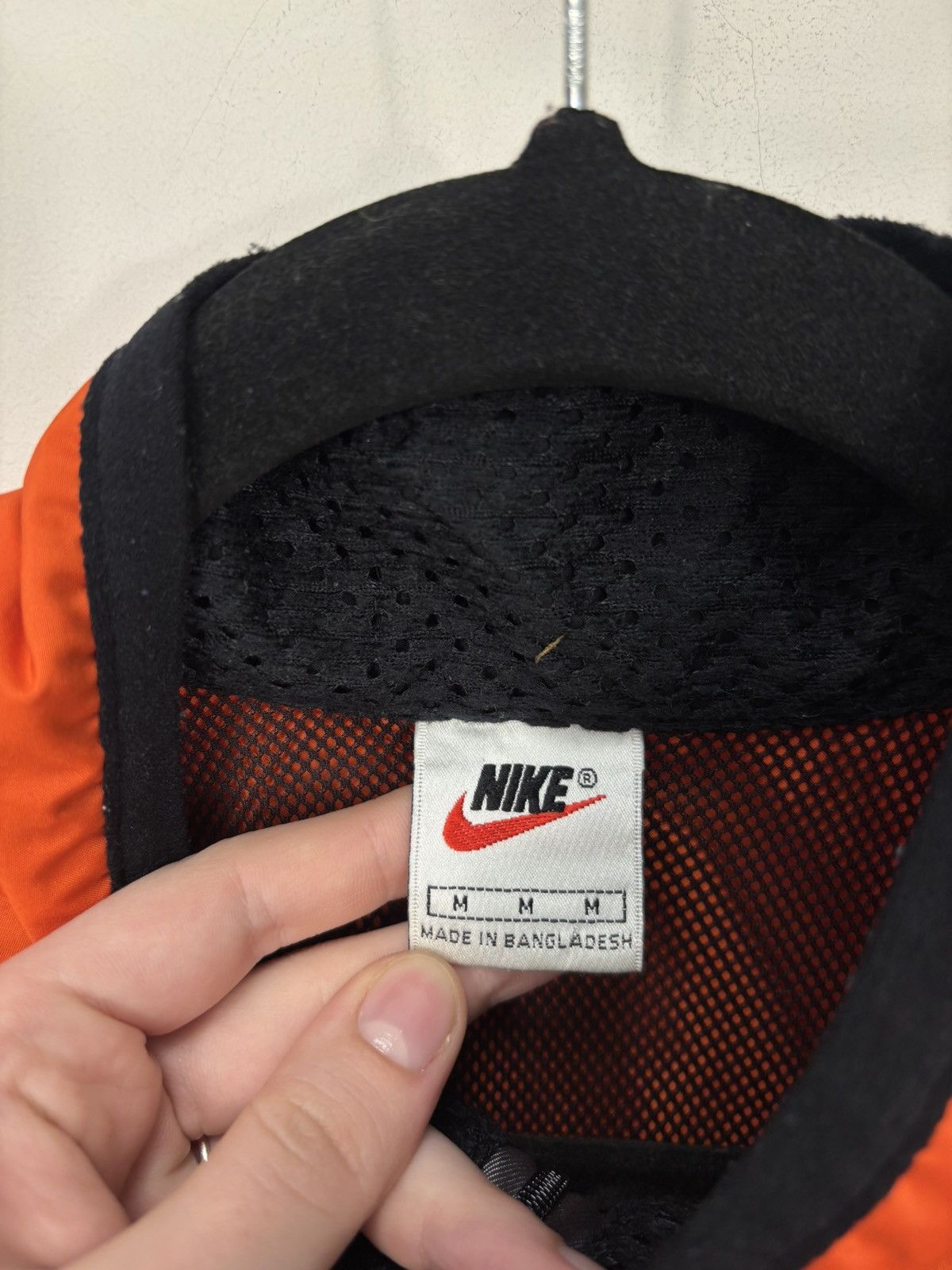 Nike Vintage 1990s Nike Y2K Orange Half Zip Windbreaker Jacket Size US M / EU 48-50 / 2 - 13 Thumbnail