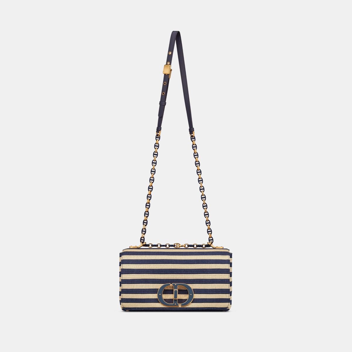 Dior o1bcso1str1124 Size: OS / Caro Bag in Natural/Denim Blue Size ONE SIZE - 4 Thumbnail