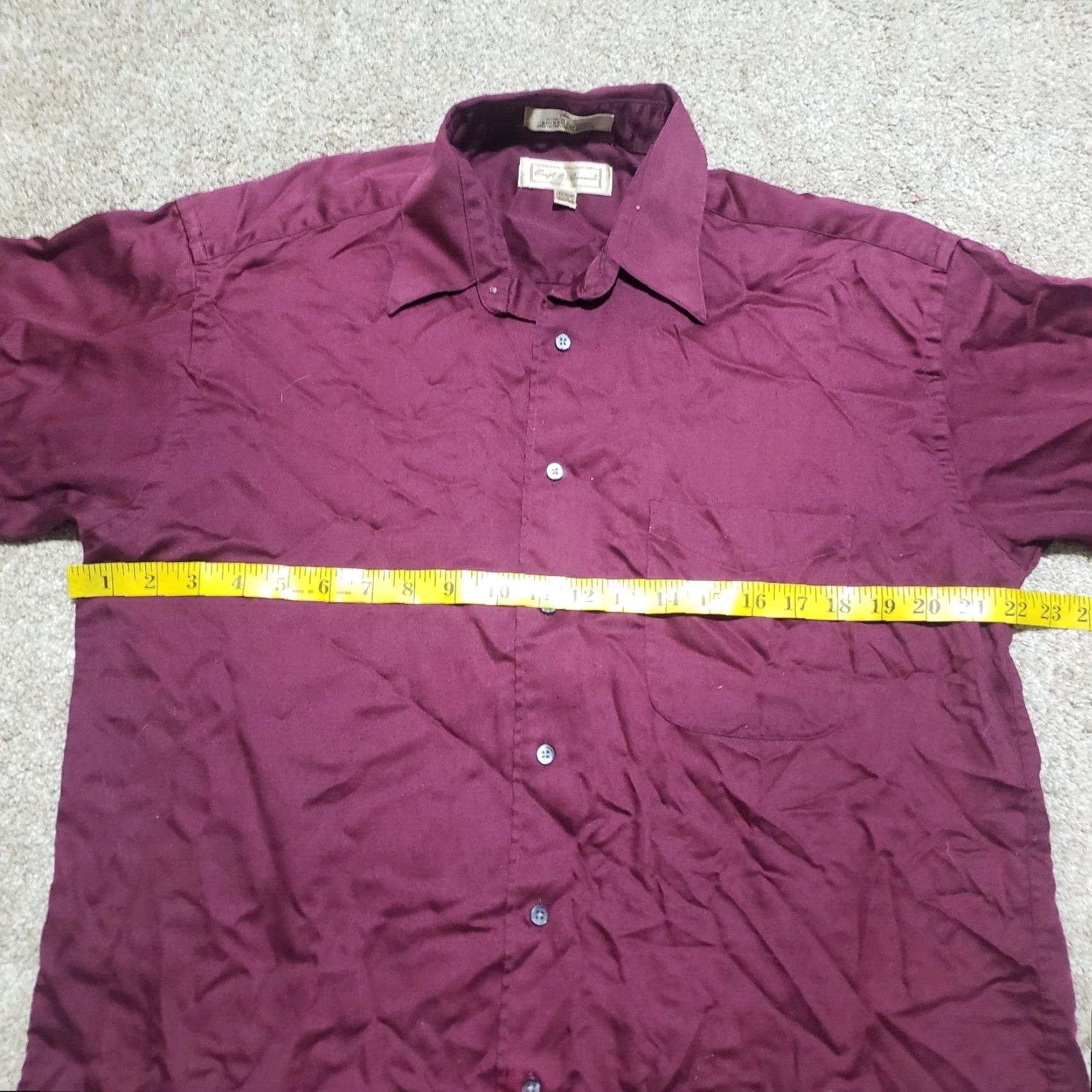 Croft & Barrow Croft & Barrow Sateen Solid Purple Long Sleeve Button Up Shirt Mens 15.5 32/33 Shirt Mens Purple Long Sleeve Button-Up, Croft & Barrow, 15.5, 32/33 Size US L / EU 52-54 / 3 - 4 Thumbnail