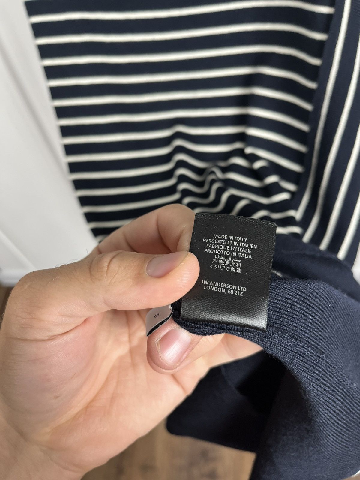 JW Anderson JW Anderson Women’s Striped Merino Wool Asymmetric Skirt S Size 28" / US 6 / IT 42 - 11 Thumbnail