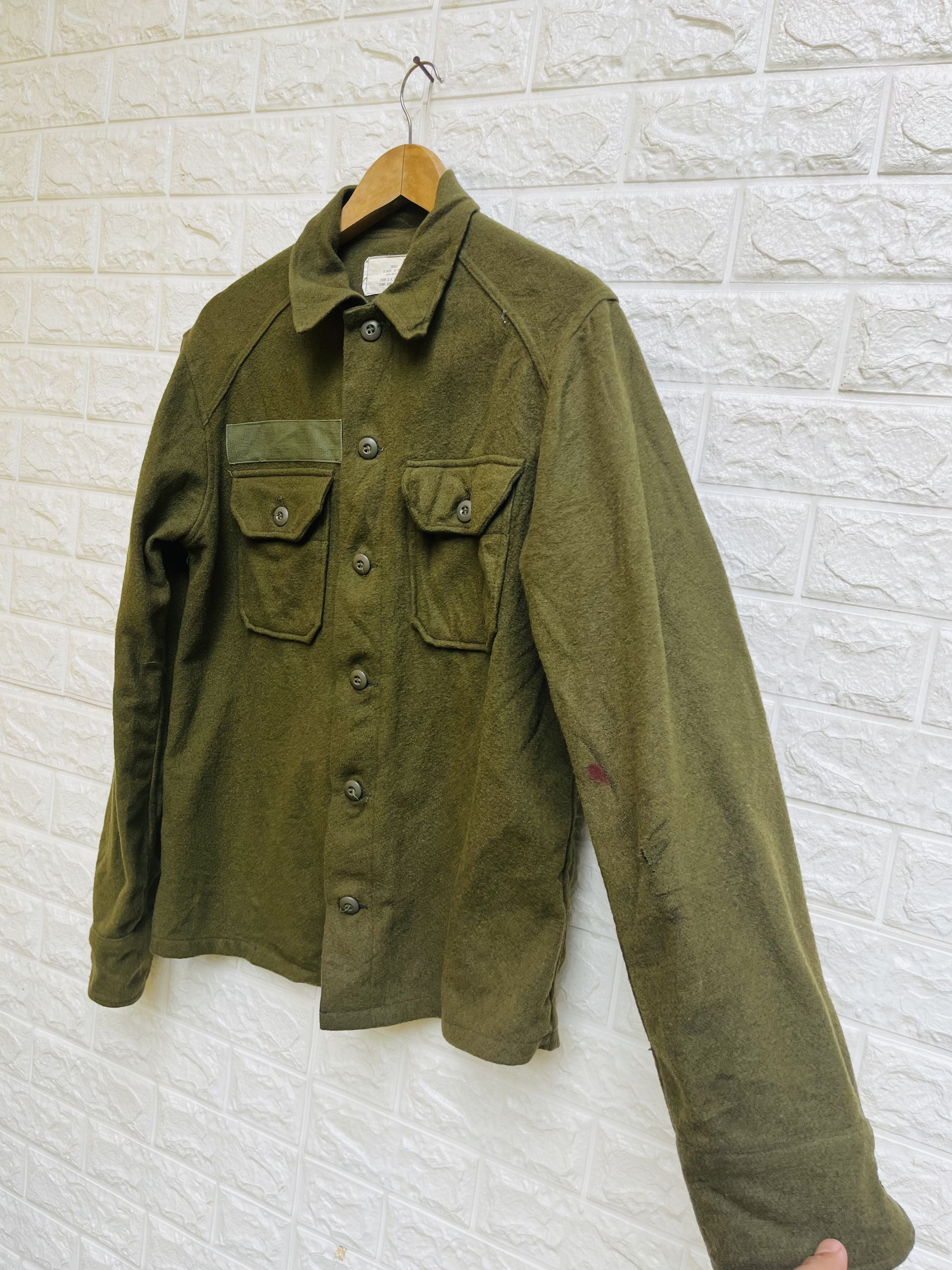 Vintage Vintage 40s Military Army Wool Jacket Designer Fashion Style Size US M / EU 48-50 / 2 - 5 Thumbnail