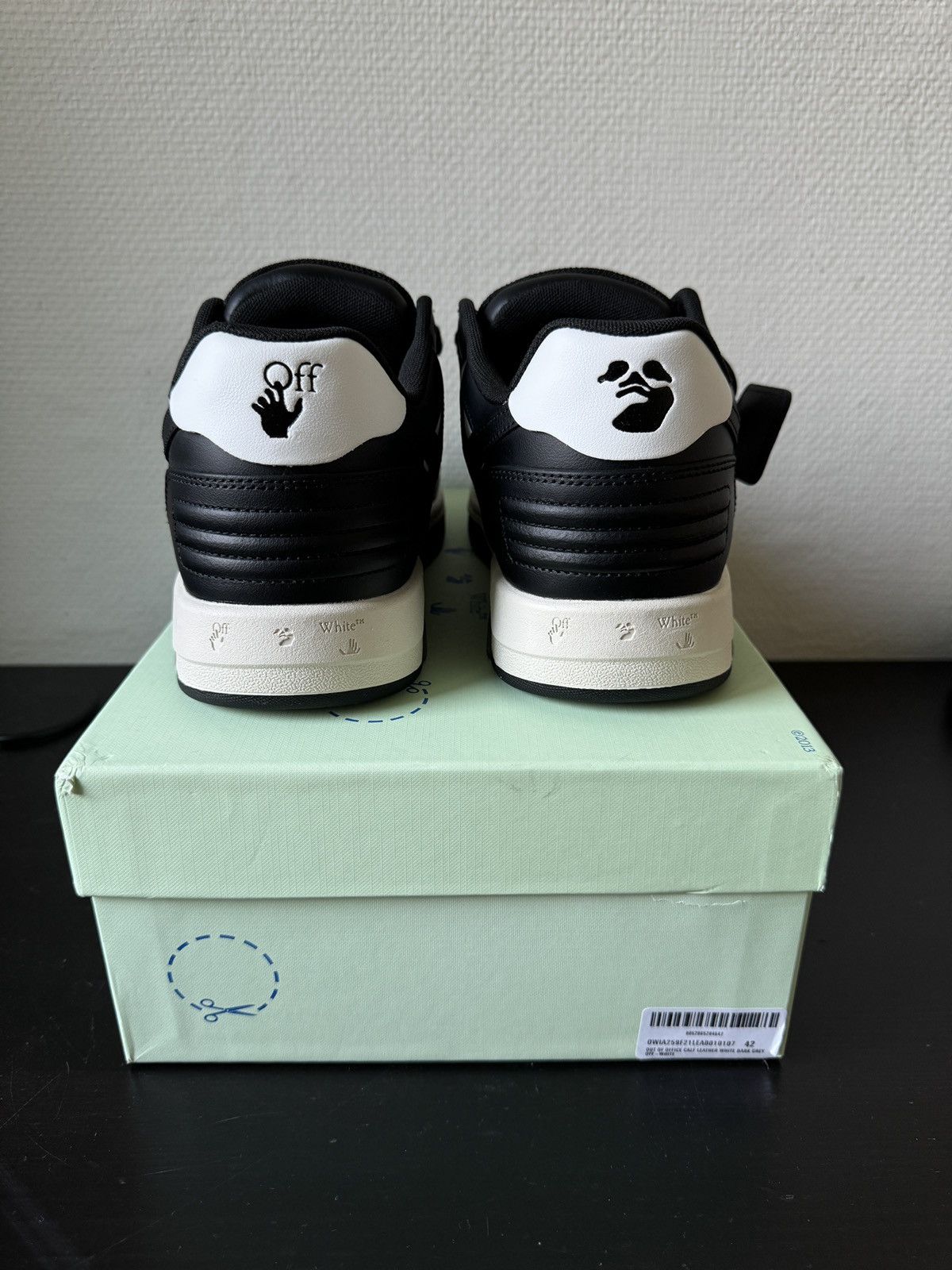 Off-White Off-White Out Of Office “OOO” Black/White Size US 8.5 / EU 41-42 - 4 Thumbnail