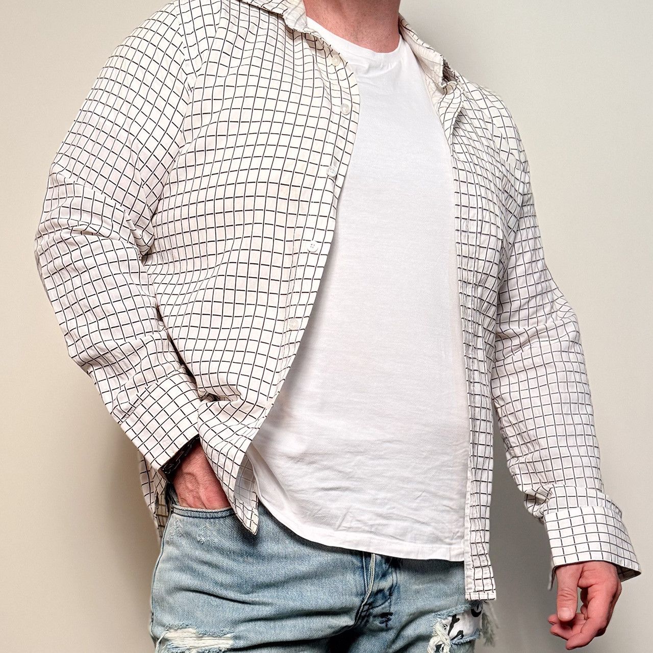 Other JAG white check shirt Size US M / EU 48-50 / 2 - 1 Thumbnail