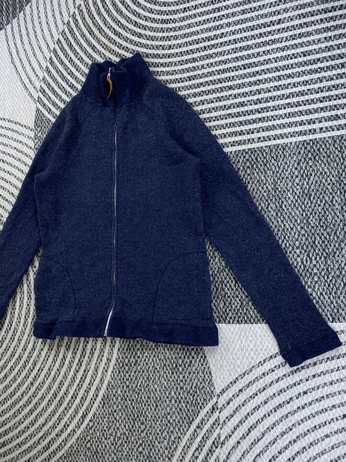 Eternal Vtg Eternal Navy Turtle Neck Fullzip Knit Sweater Size US S / EU 44-46 / 1 - 4 Thumbnail