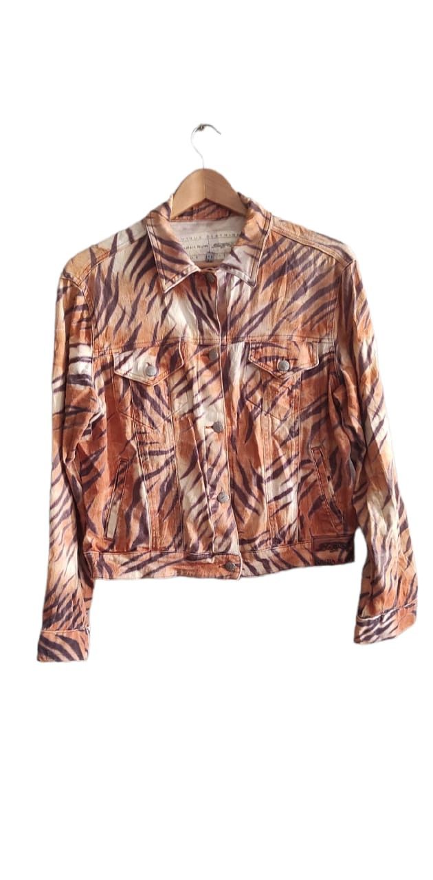 Vintage KRIZIA VINTAGE LEOPARD JEANS JACKET ITALY SIZE M Size M / US 6-8 / IT 42-44 - 1 Thumbnail
