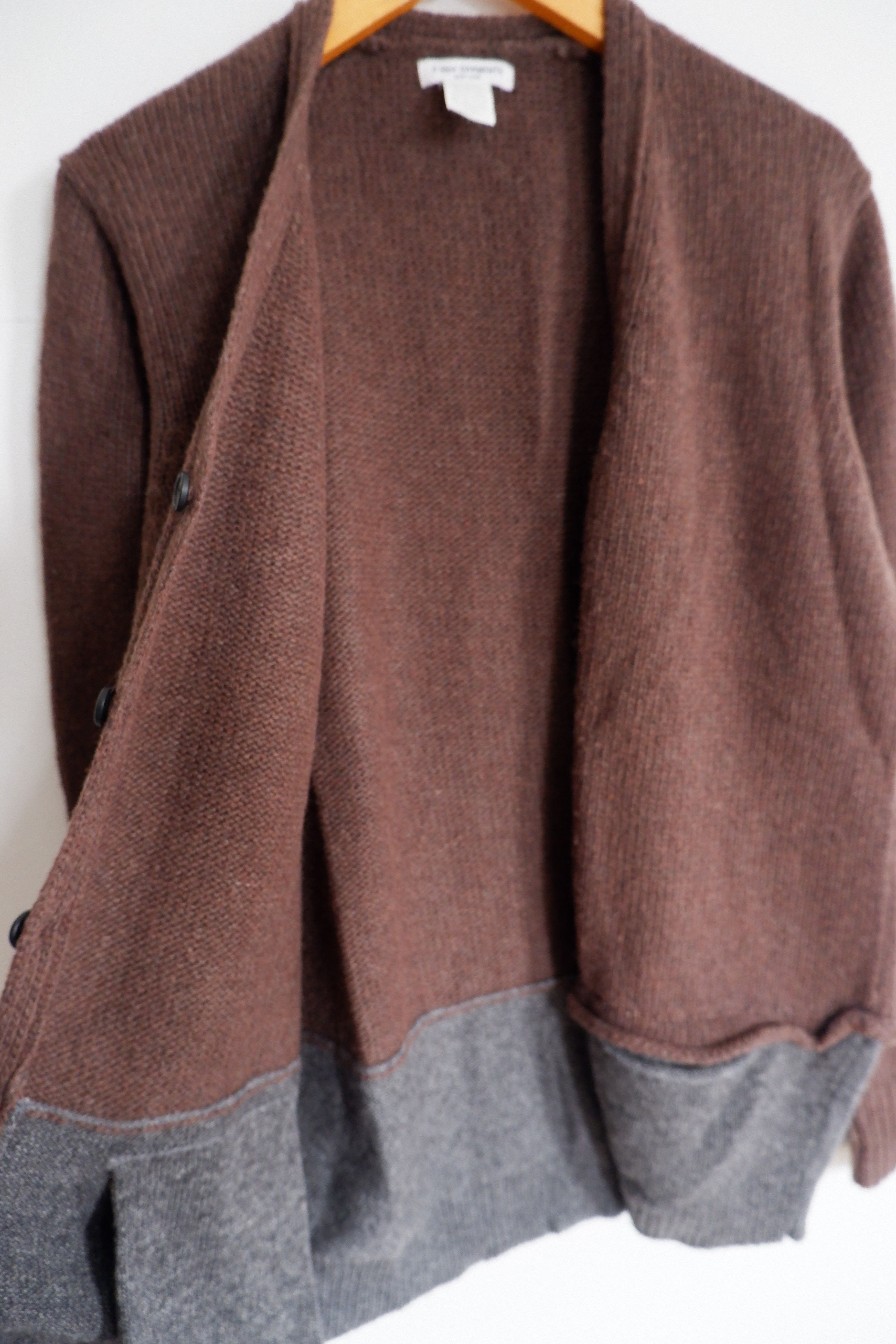 Engineered Garments A.Blue Garments Reconstructed Patchwork Cardigan Knitwear Size US L / EU 52-54 / 3 - 4 Thumbnail