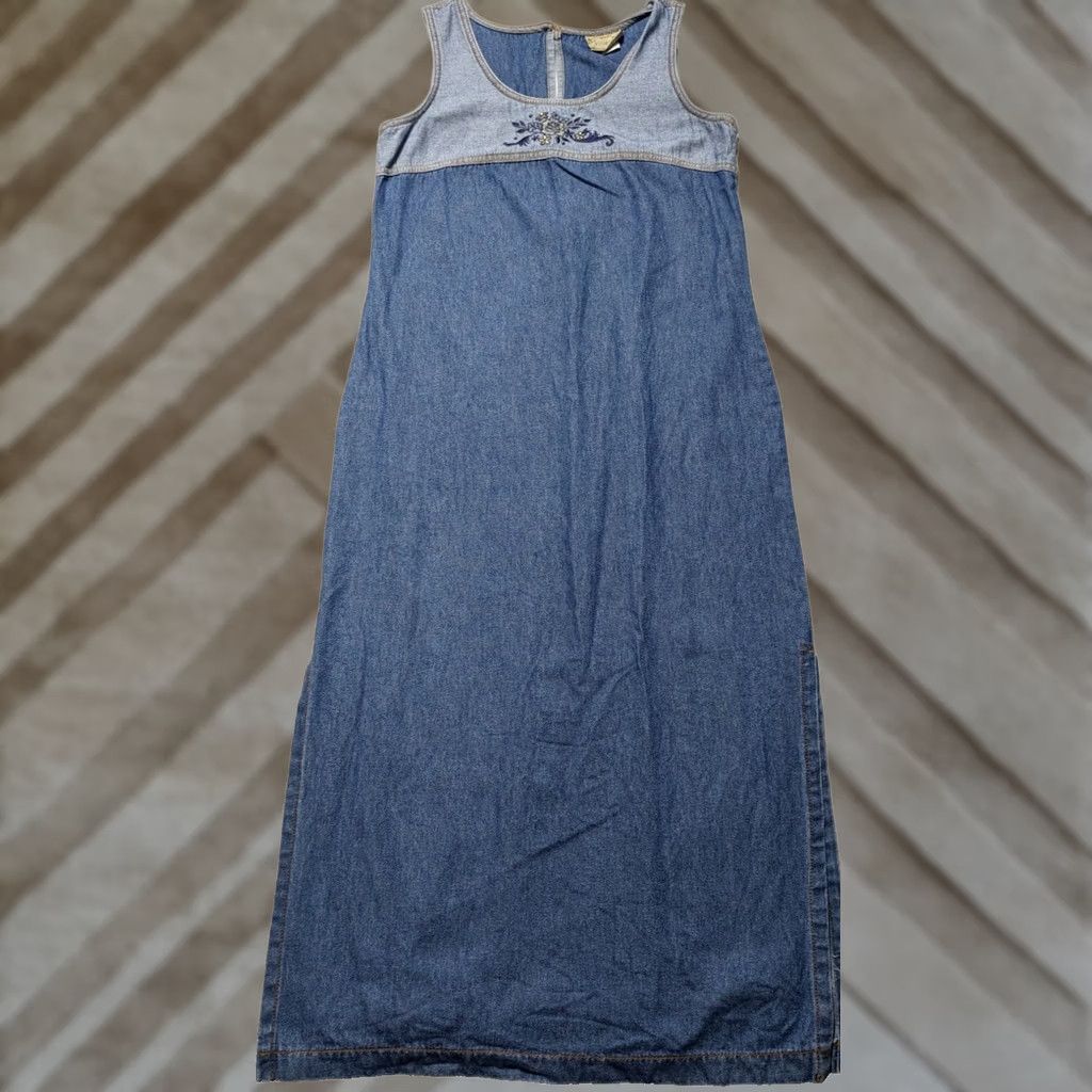 go softly denim patio dresses Go Softly Patio Dress Denim 100% Cotton