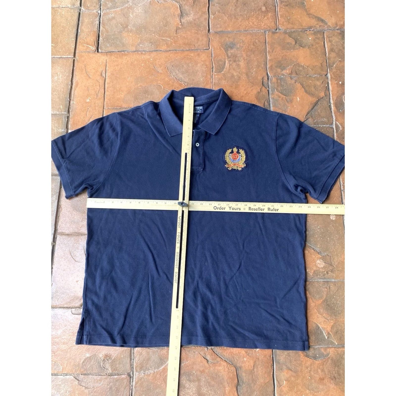 Ralph Lauren VINTAGE Ralph Lauren Polo Jeans Co Patch Polo Shirt 2XL Logo Short Sleeve Blue Mens Polo Shirt Size US XXL / EU 58 / 5 - 5 Thumbnail