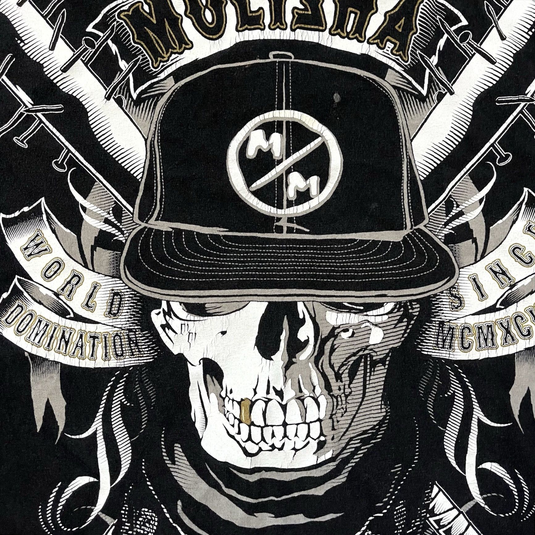 Metal Mulisha VINTAGE Metal Mulisha T-Shirt Skull Graphic Print Crew Neck Short Sleeve L Black Unisex Adults Grunge Emo Y2k Skater Goth MX Size US L / EU 52-54 / 3 - 4 Thumbnail