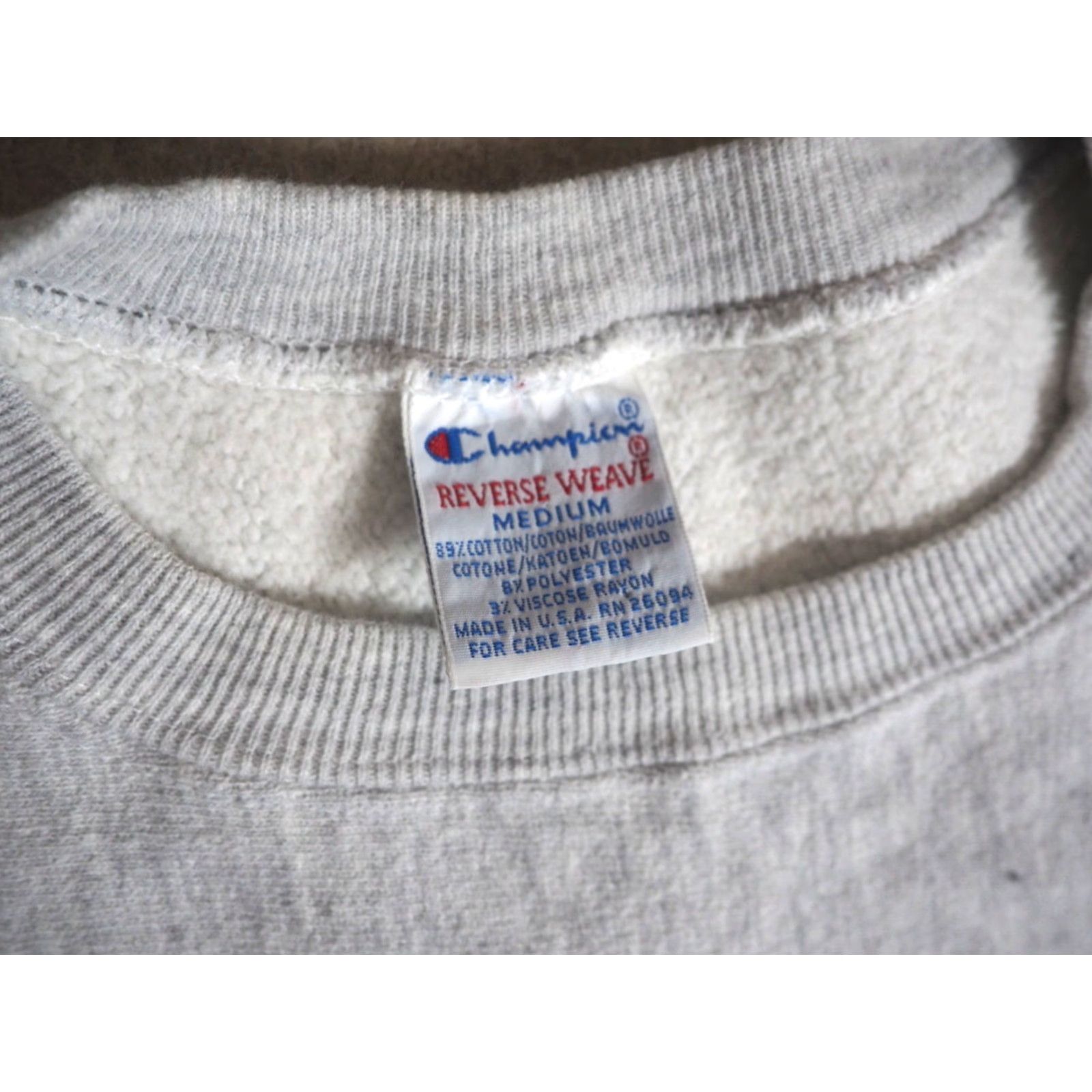 Champion VINTAGE Champion Sweatshirt 90s Reverse Weave Lillehammer 1994 Olympics Gray S Mens Crew Neck Pull On Embroidered Logo Size US S / EU 44-46 / 1 - 3 Thumbnail